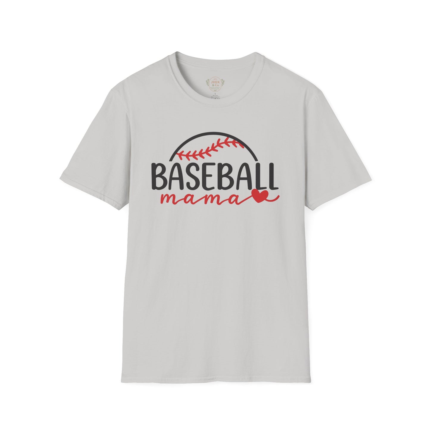 Baseball Mama T-Shirt — Cute Mom Baseball Mom Tee with Heart