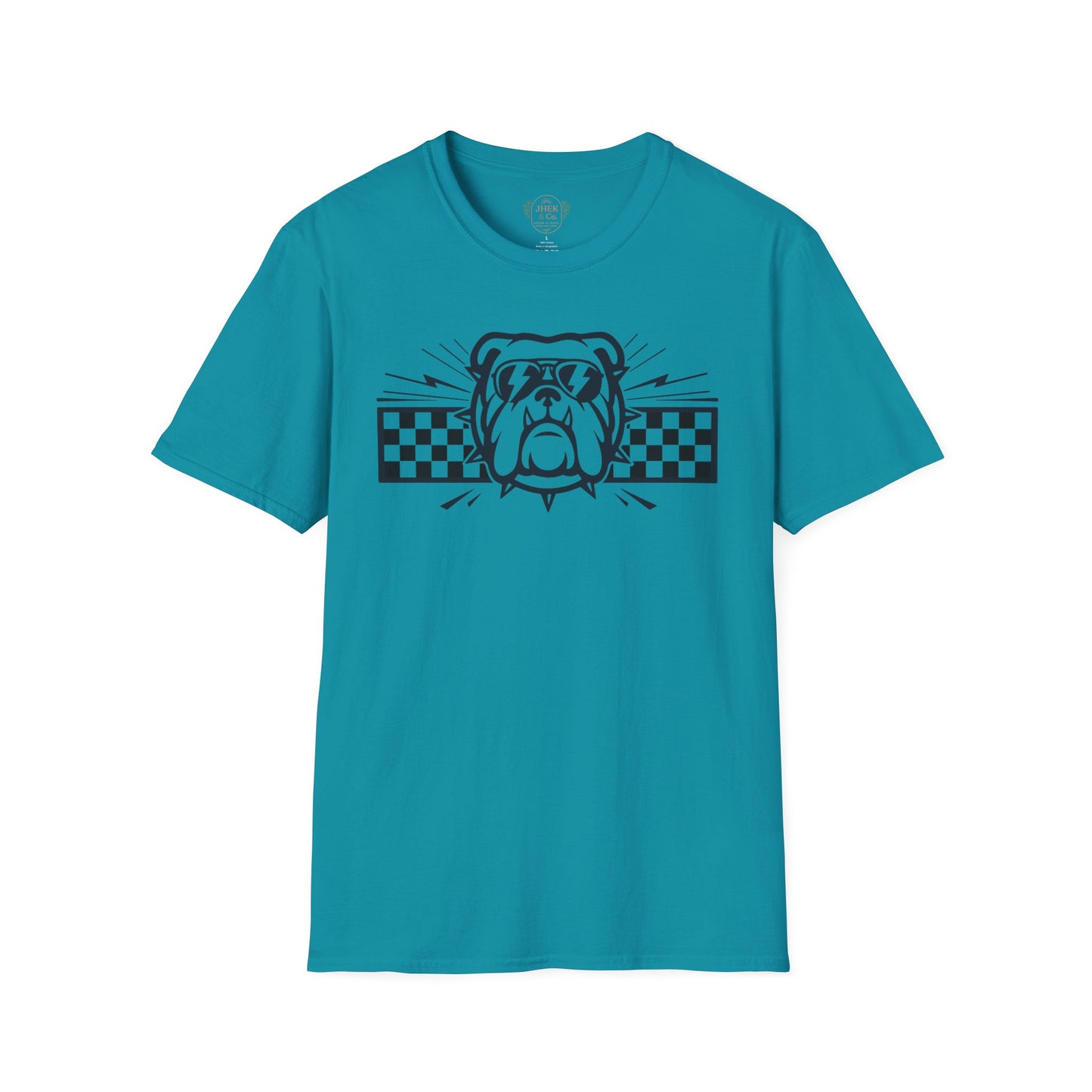 Bulldog Checkerboard Graphic Tee