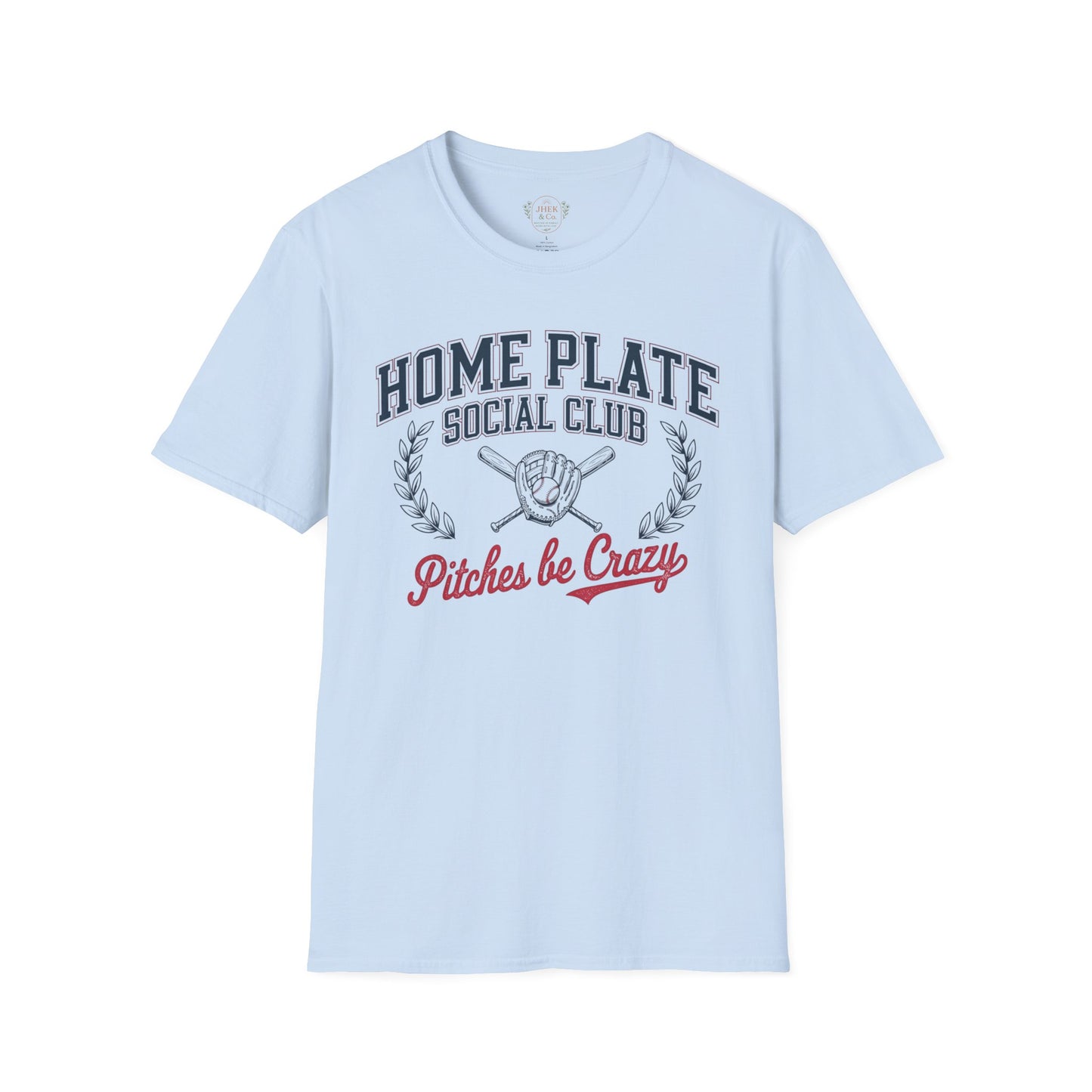 Home Plate Social Club Baseball Shirt – “Pitches Be Crazy” Tee