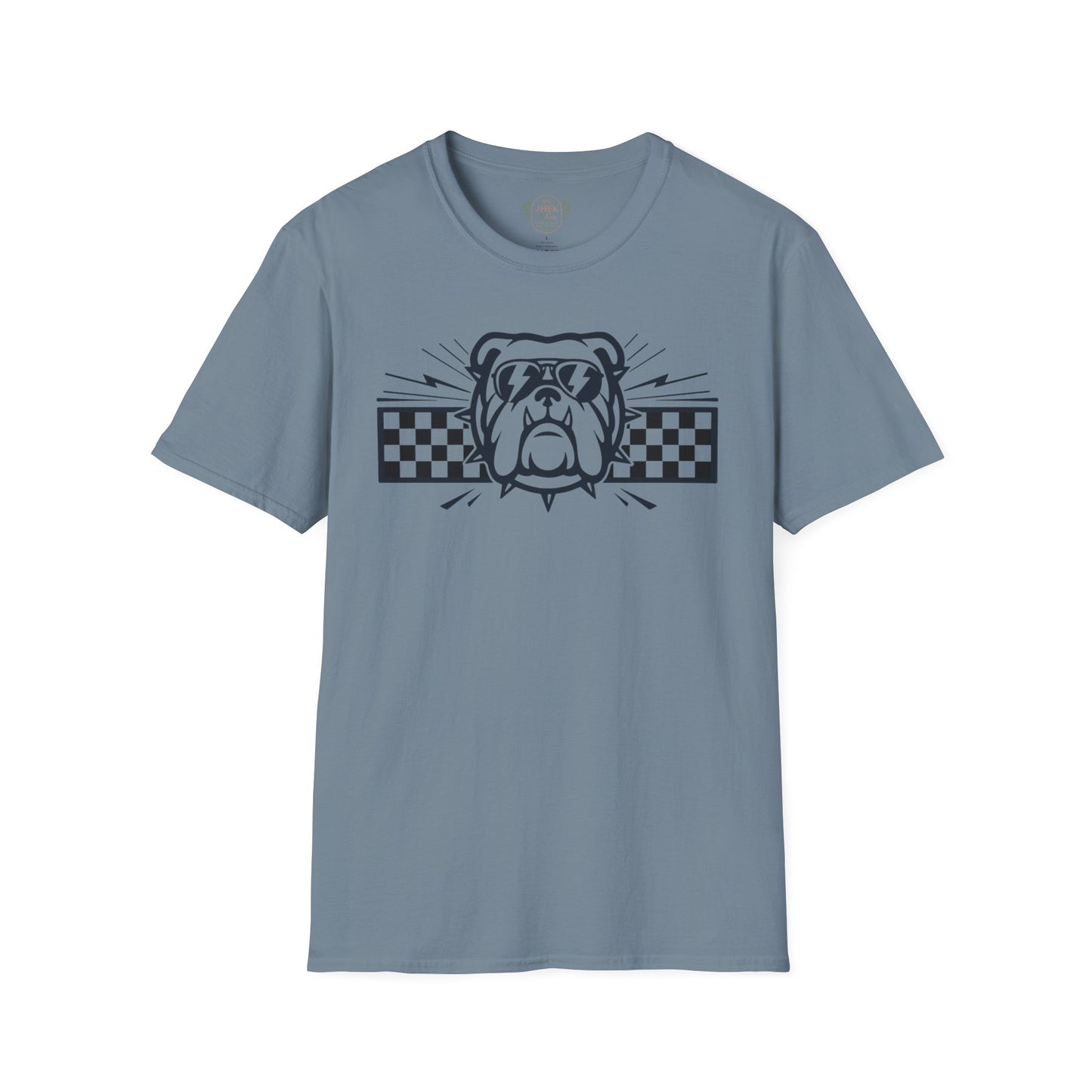 Bulldog Checkerboard Graphic Tee