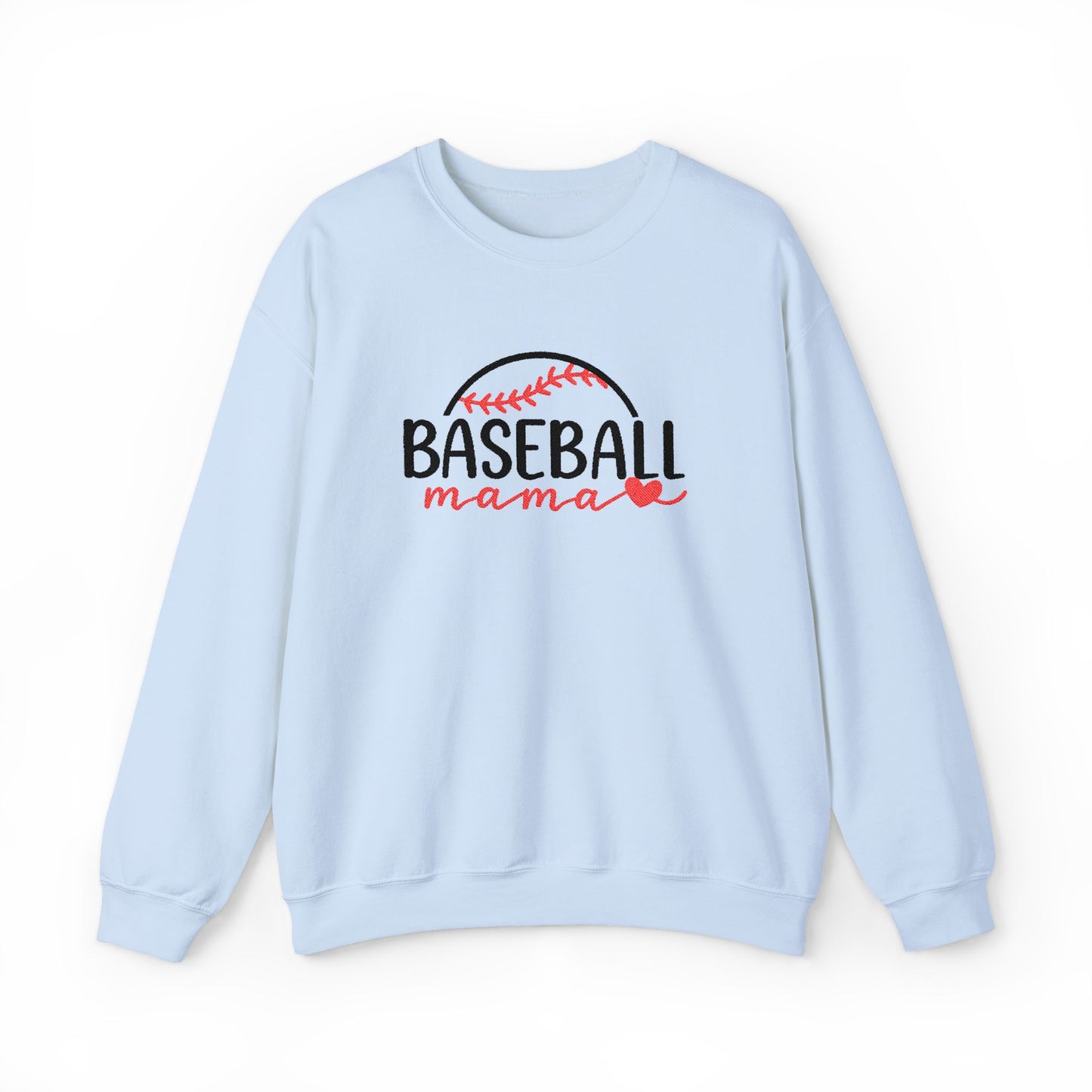 Baseball Mama Sweatshirt — Women's Baseball Mom Crewneck (Embroidered)