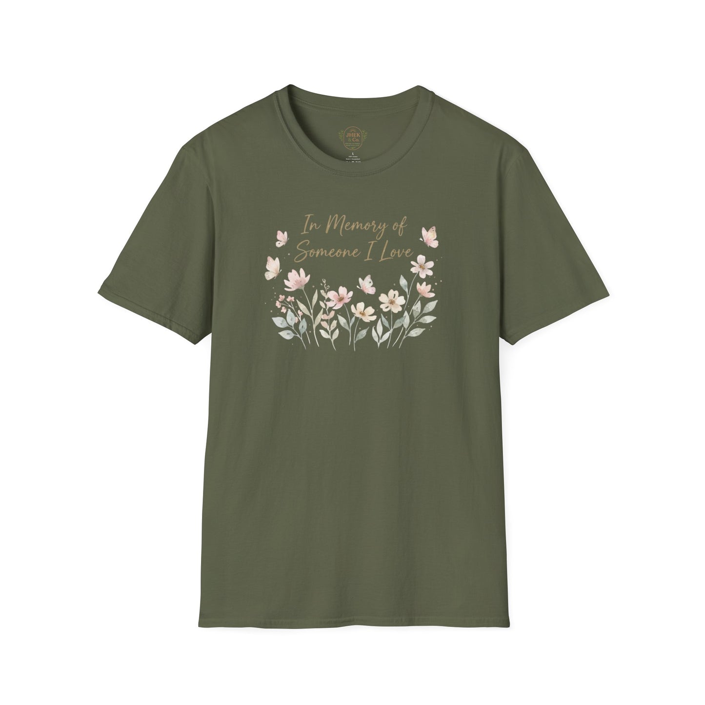 "In Memory of Someone I Love" Floral Graphic Tee