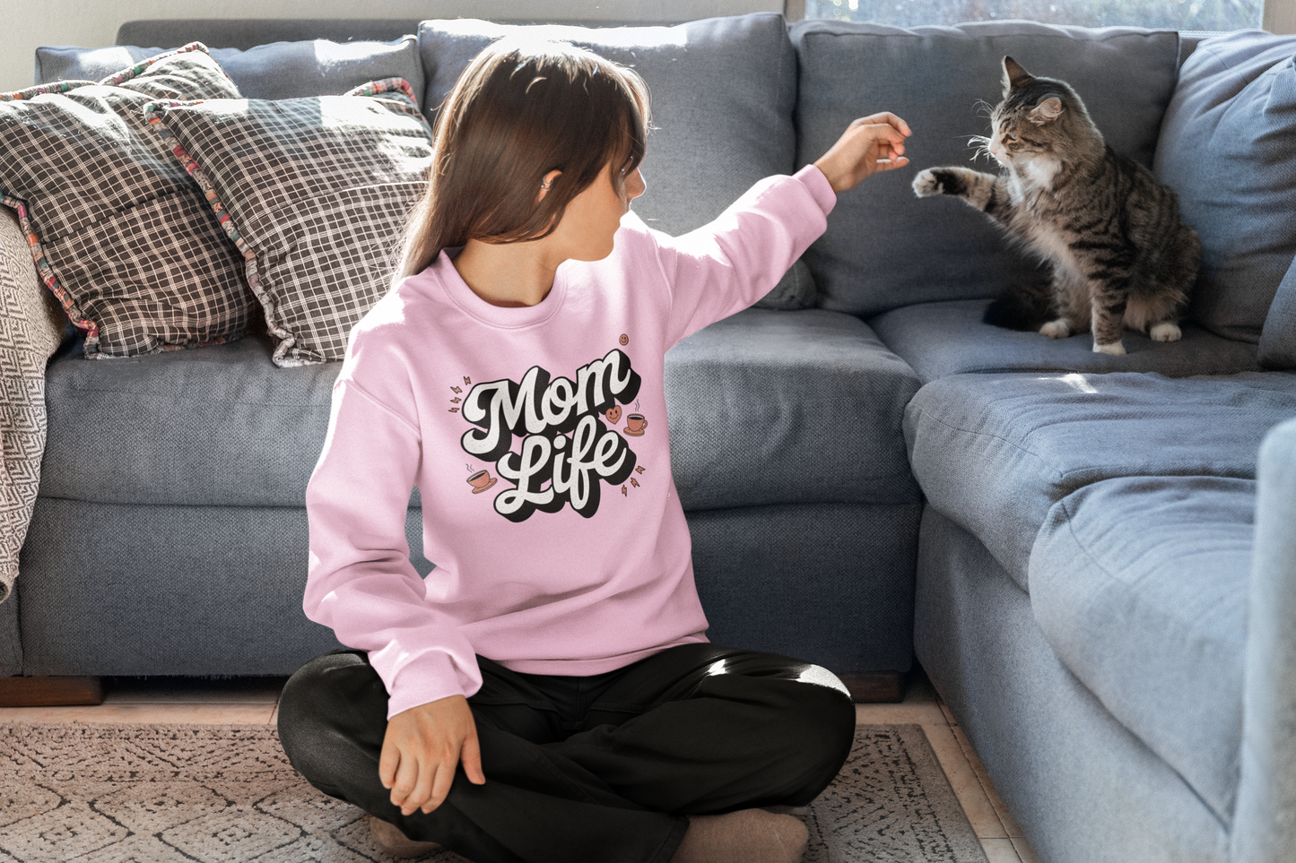Mom Life Crewneck Sweatshirt