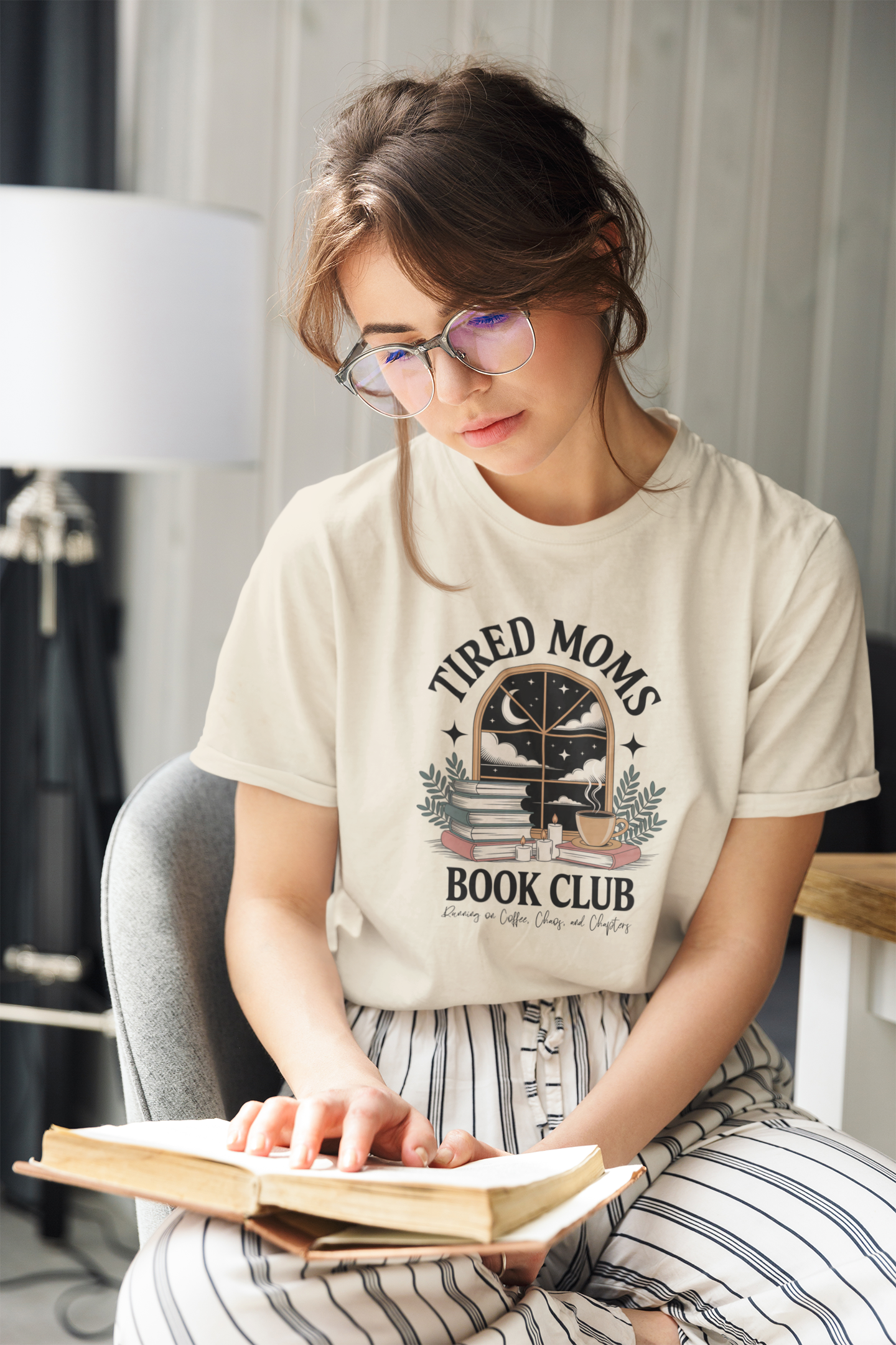Tired Moms Book Club Graphic Tee