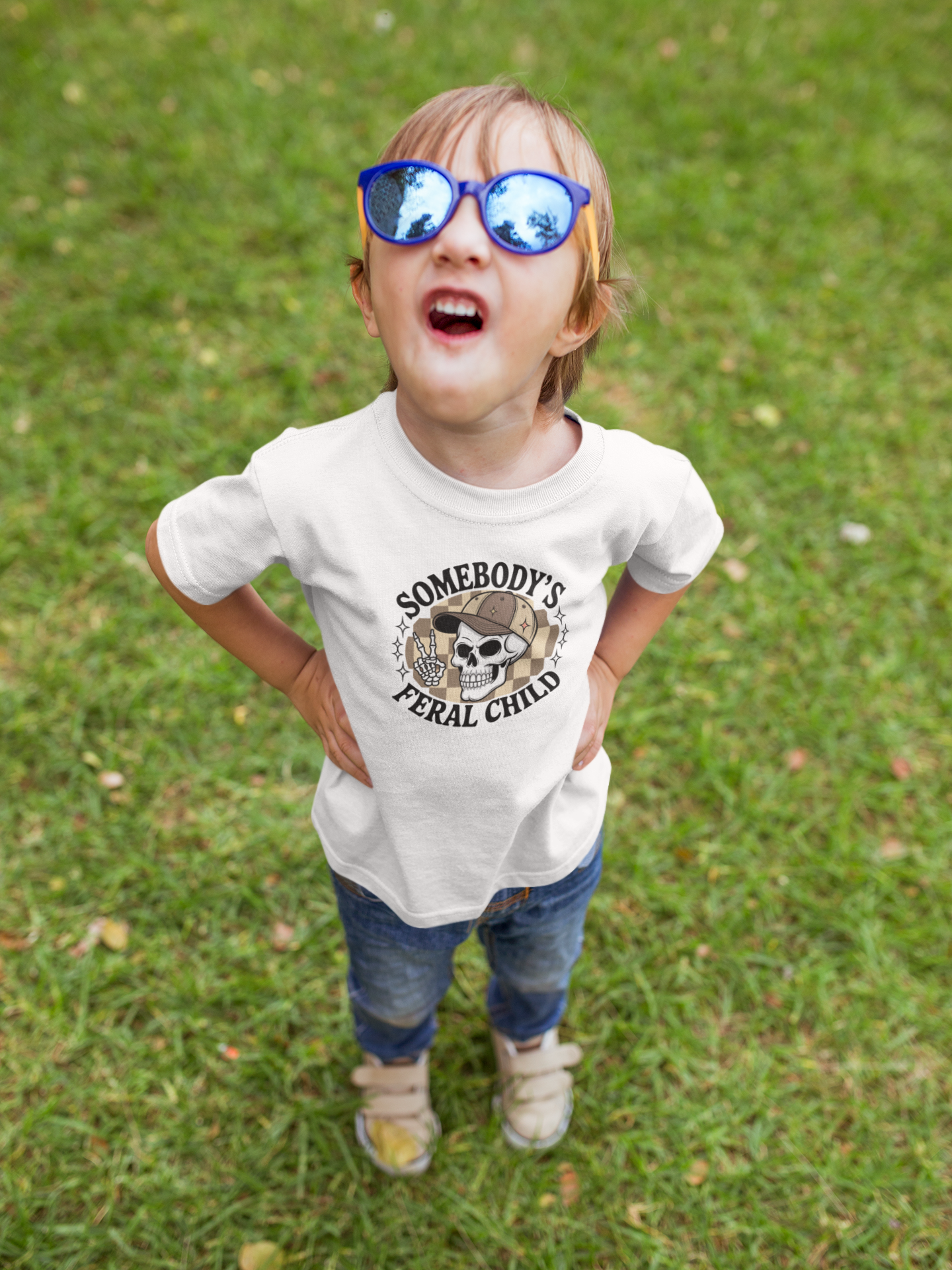 Somebody's Feral Child Kids Graphic Tee