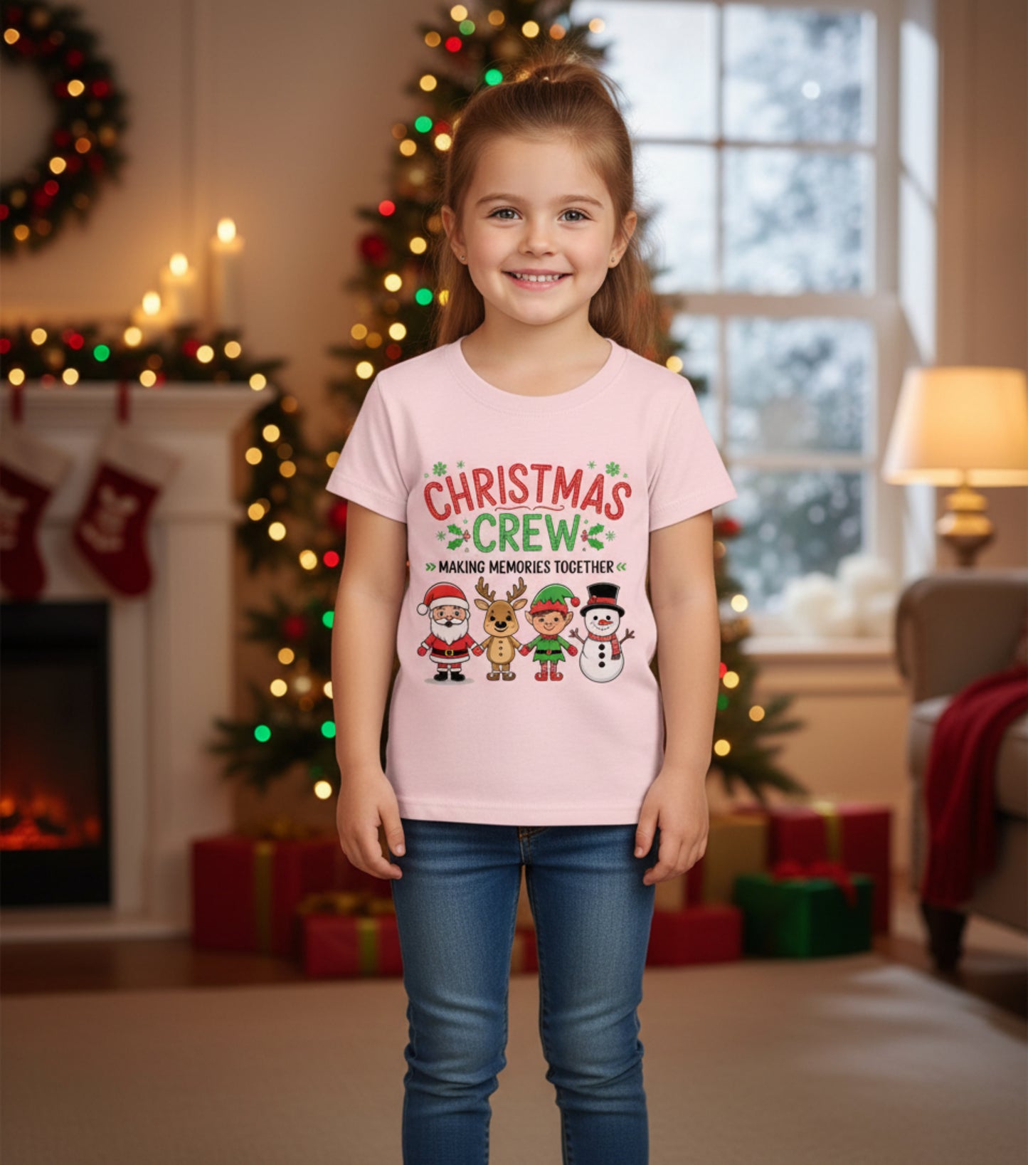 Kids “Christmas Crew: Making Memories Together” Holiday Shirt