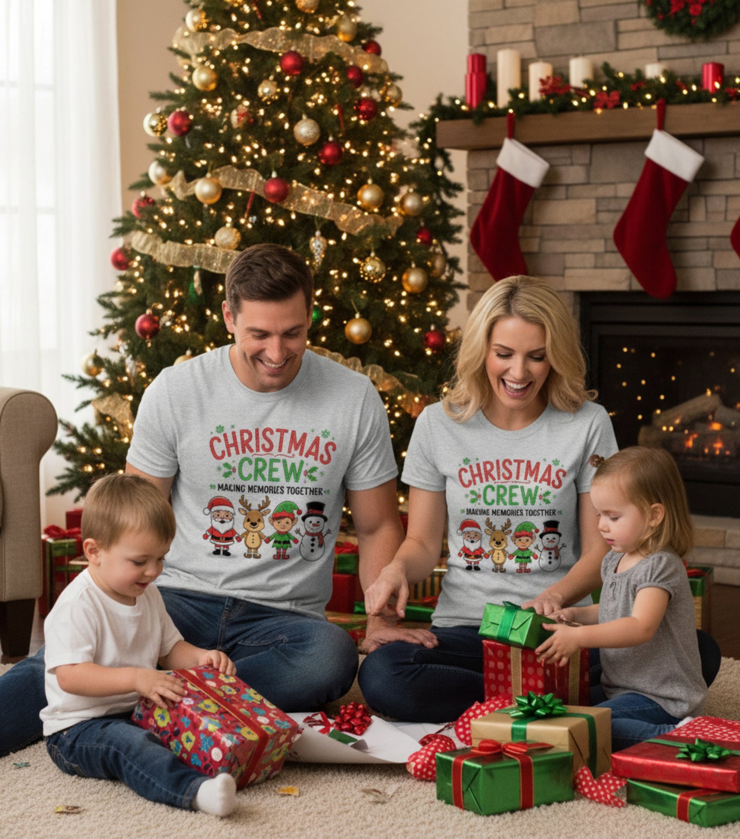 Adult Christmas Crew T-Shirt — Making Memories Together Holiday Tee