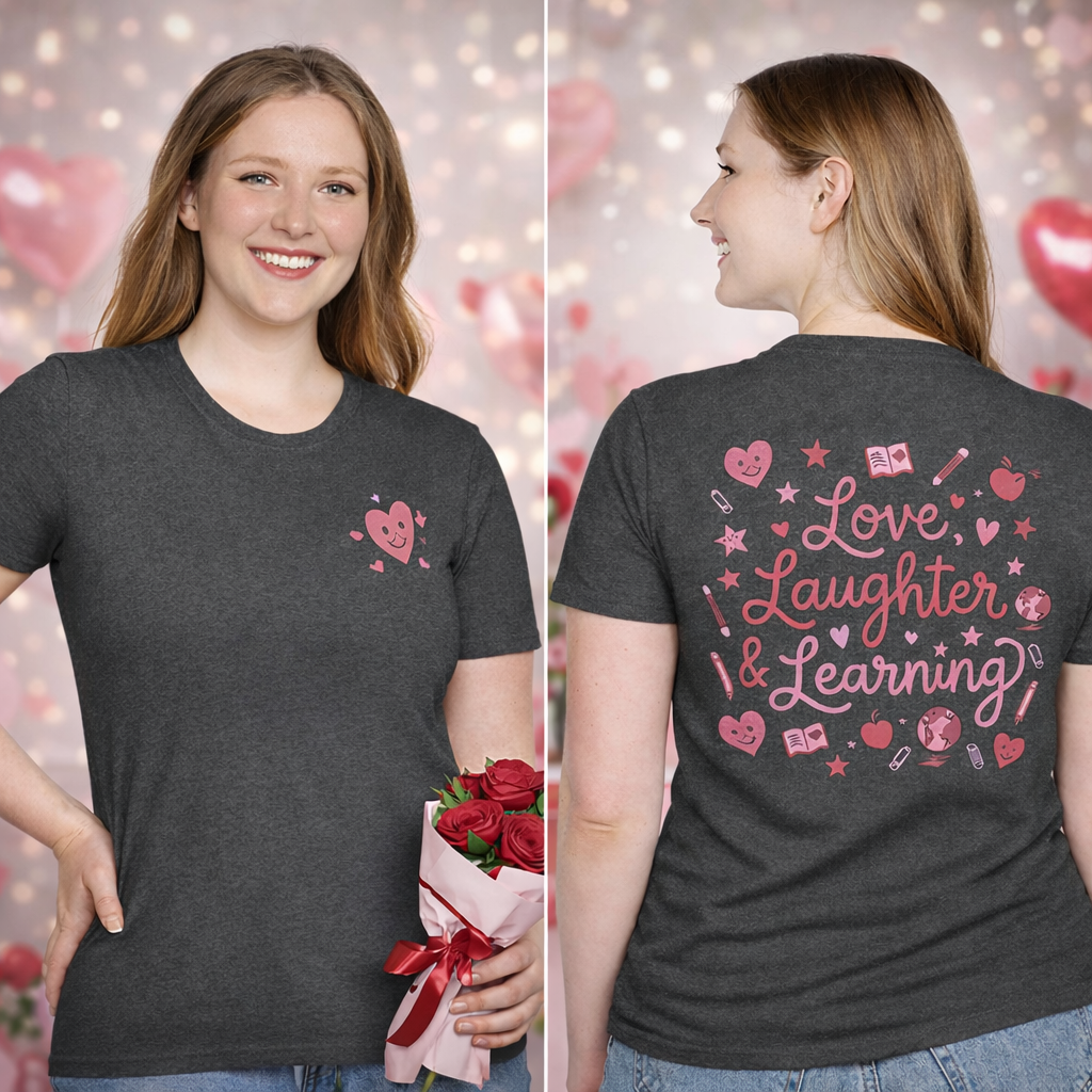 Teacher 'Love, Laughter & Learning' T-Shirt