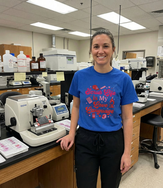 Scrub Life Is My Love Language T‑Shirt — Histology Graphic Tee