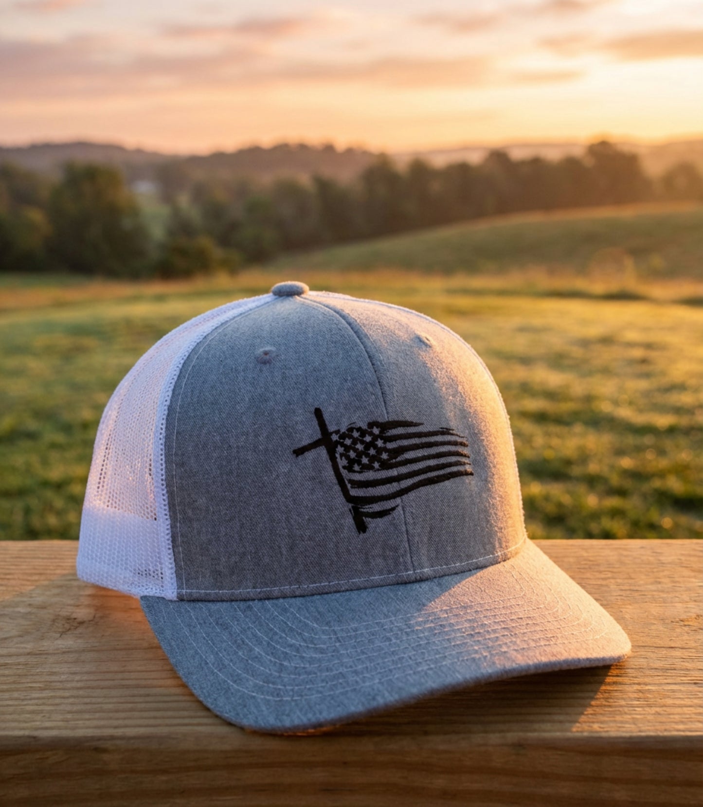 Faith & Freedom Embroidered Trucker Hat | Richardson 112
