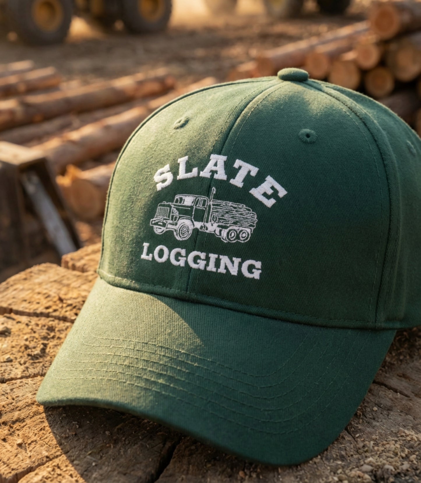 Slate Logging Vintage Truck Dad Cap | OTTO 18-253