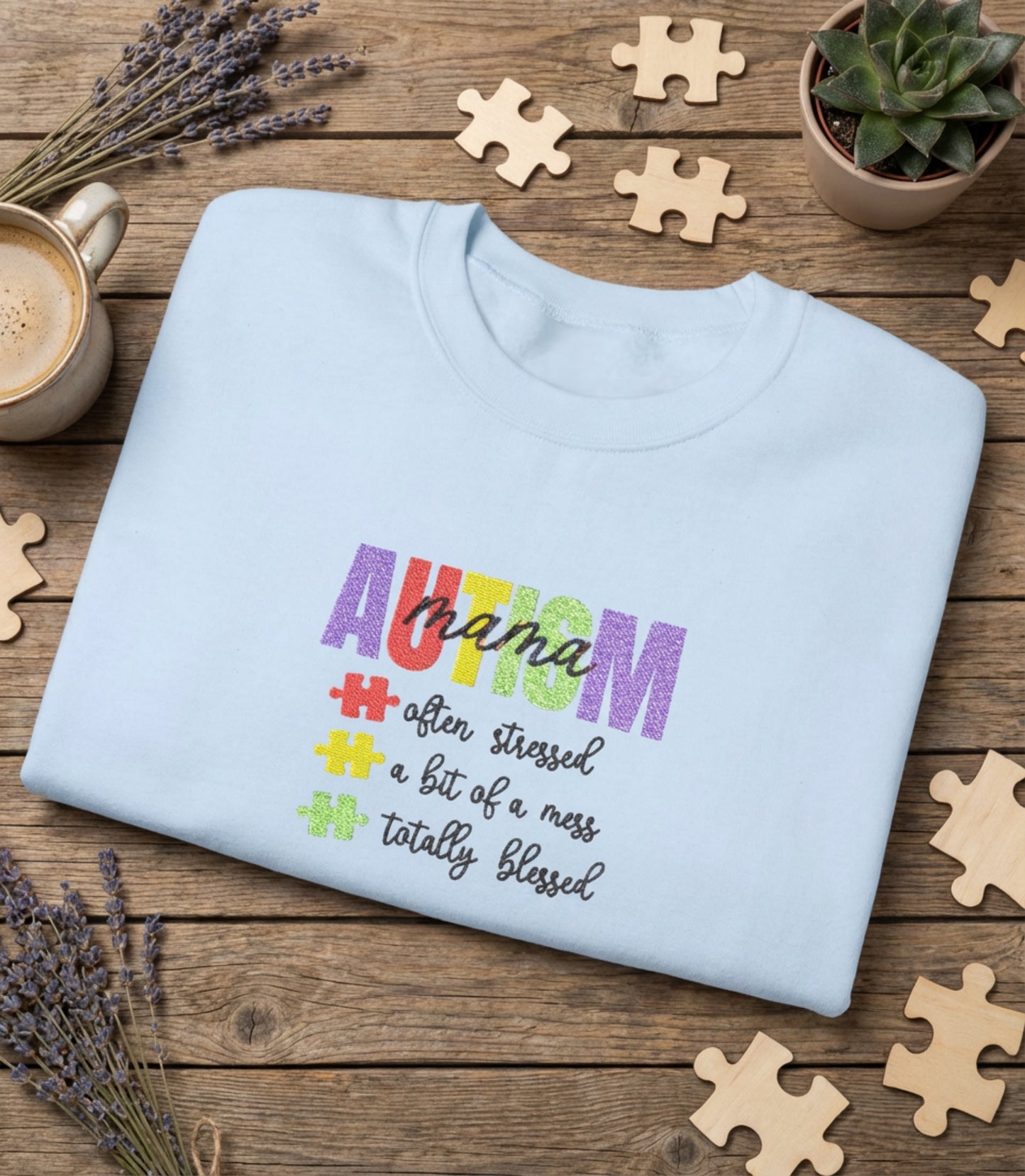 Autism Mama Crewneck Sweatshirt | Gildan 18000
