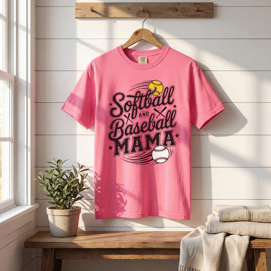 Softball and Baseball Mama T-Shirt