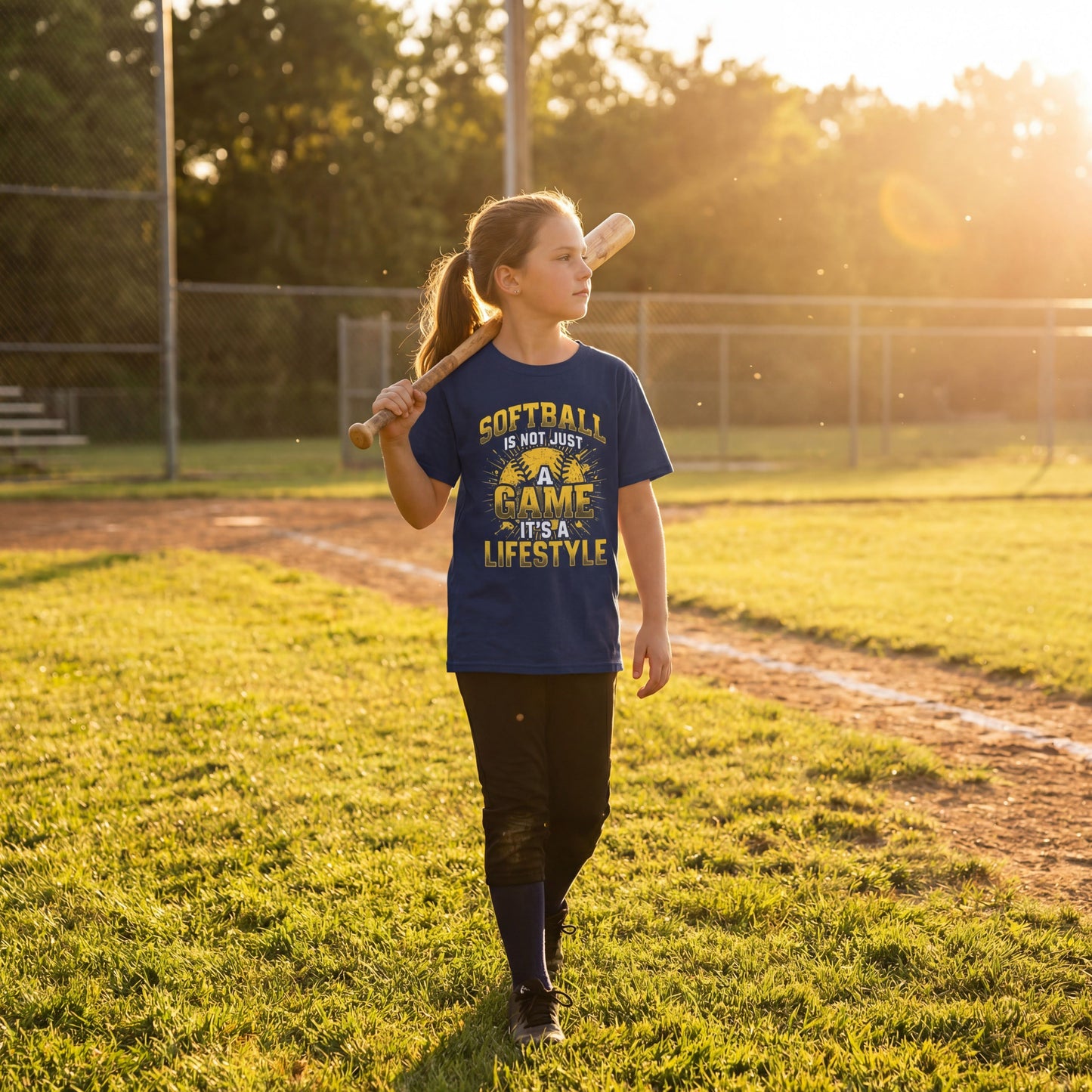 Kids Softball Tee — "Softball Is Not Just A Game It's A Lifestyle" Youth Shirt