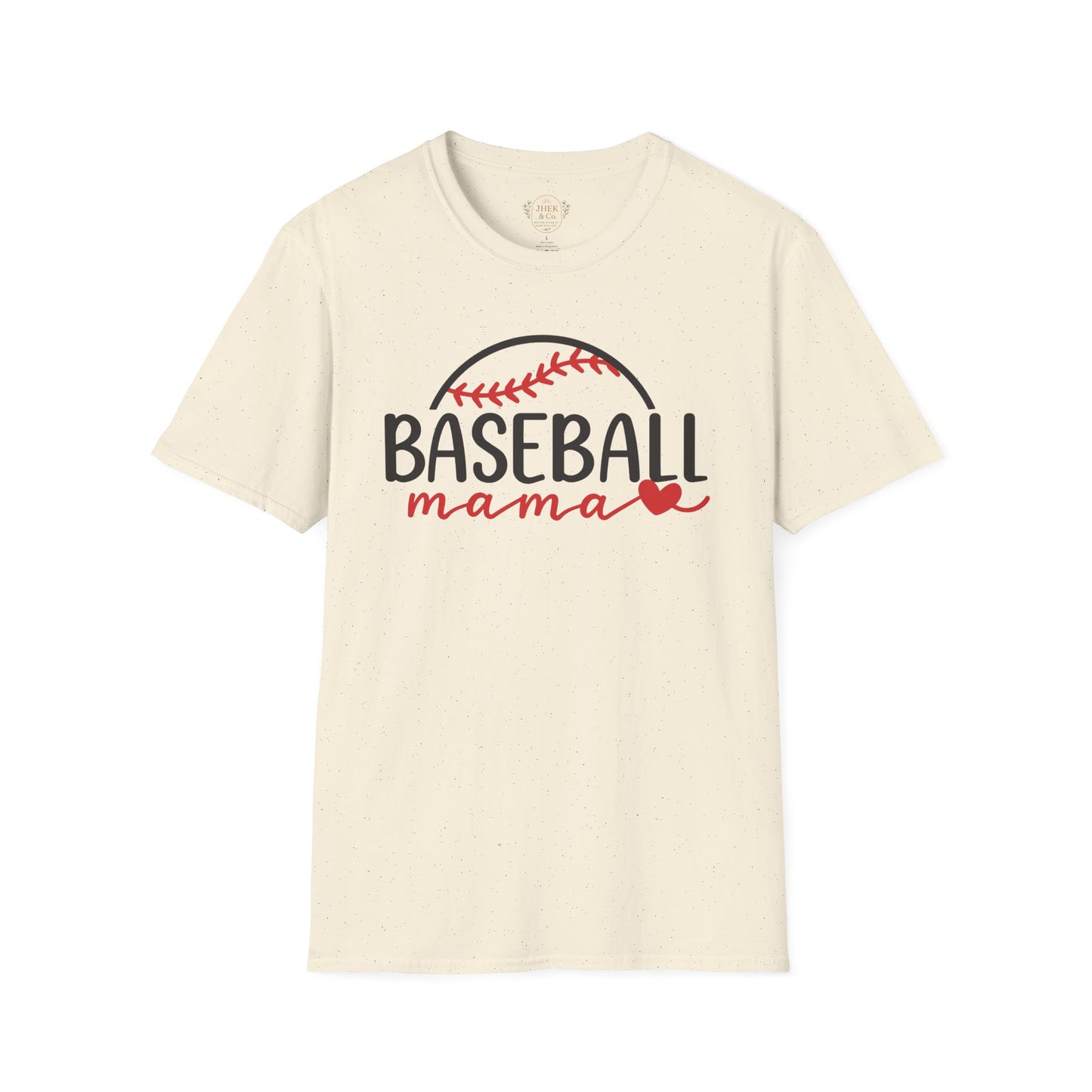 Baseball Mama T-Shirt — Cute Mom Baseball Mom Tee with Heart