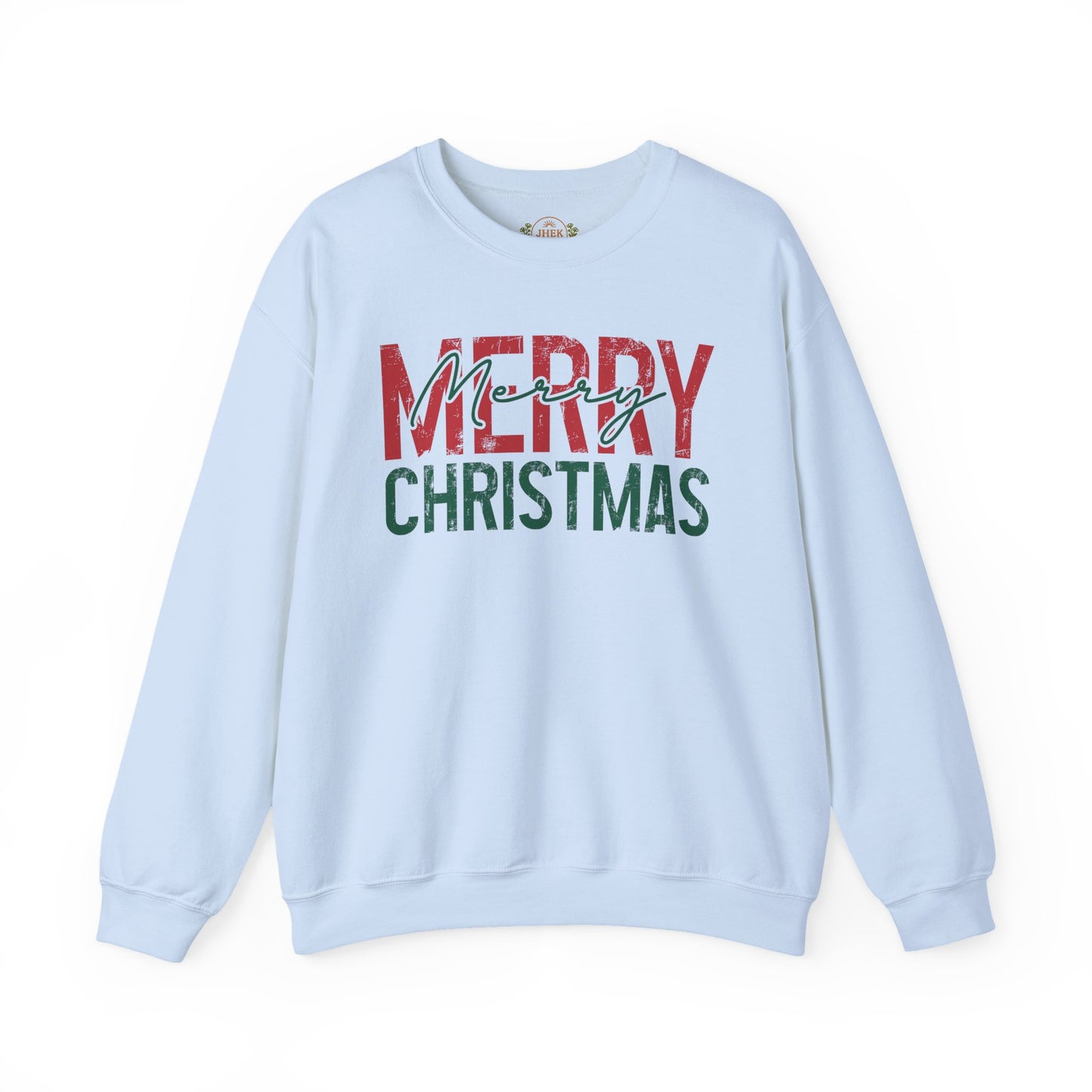 Merry Christmas Crewneck Sweatshirt — Festive Holiday Graphic Pullover