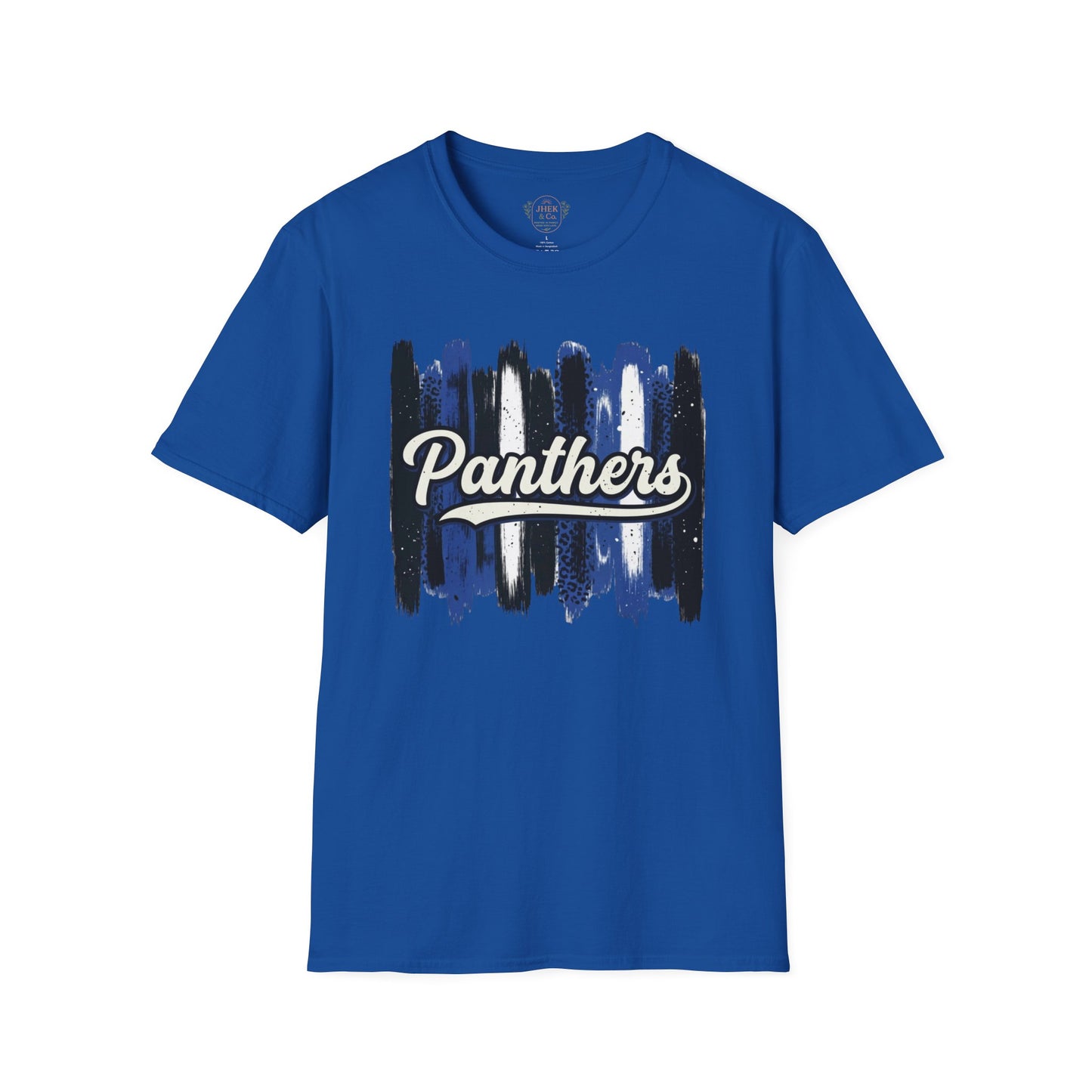 Panthers Brushstroke T-Shirt — Retro Script School Spirit Tee