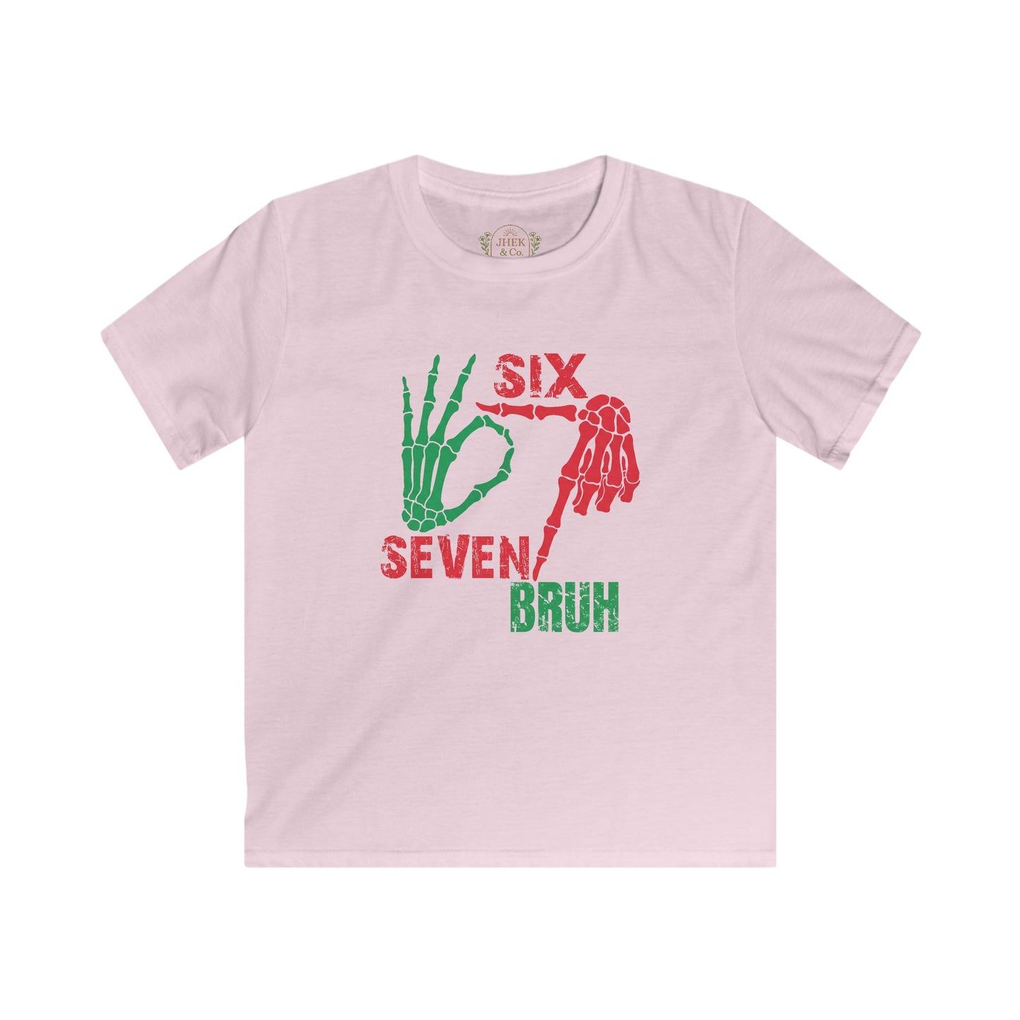 'Six Seven Bruh' Skeleton Hand Graphic Tee