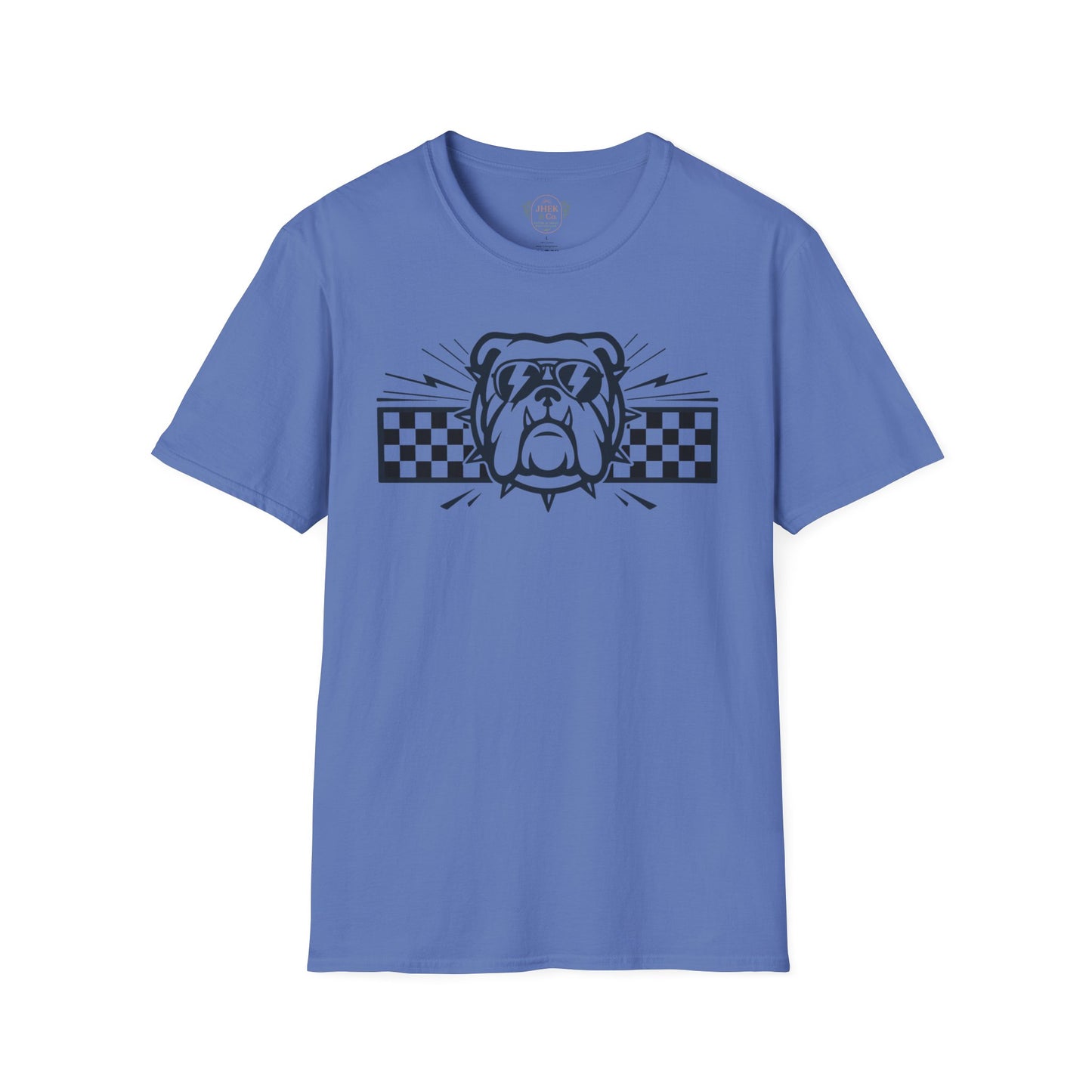 Bulldog Checkerboard Graphic Tee