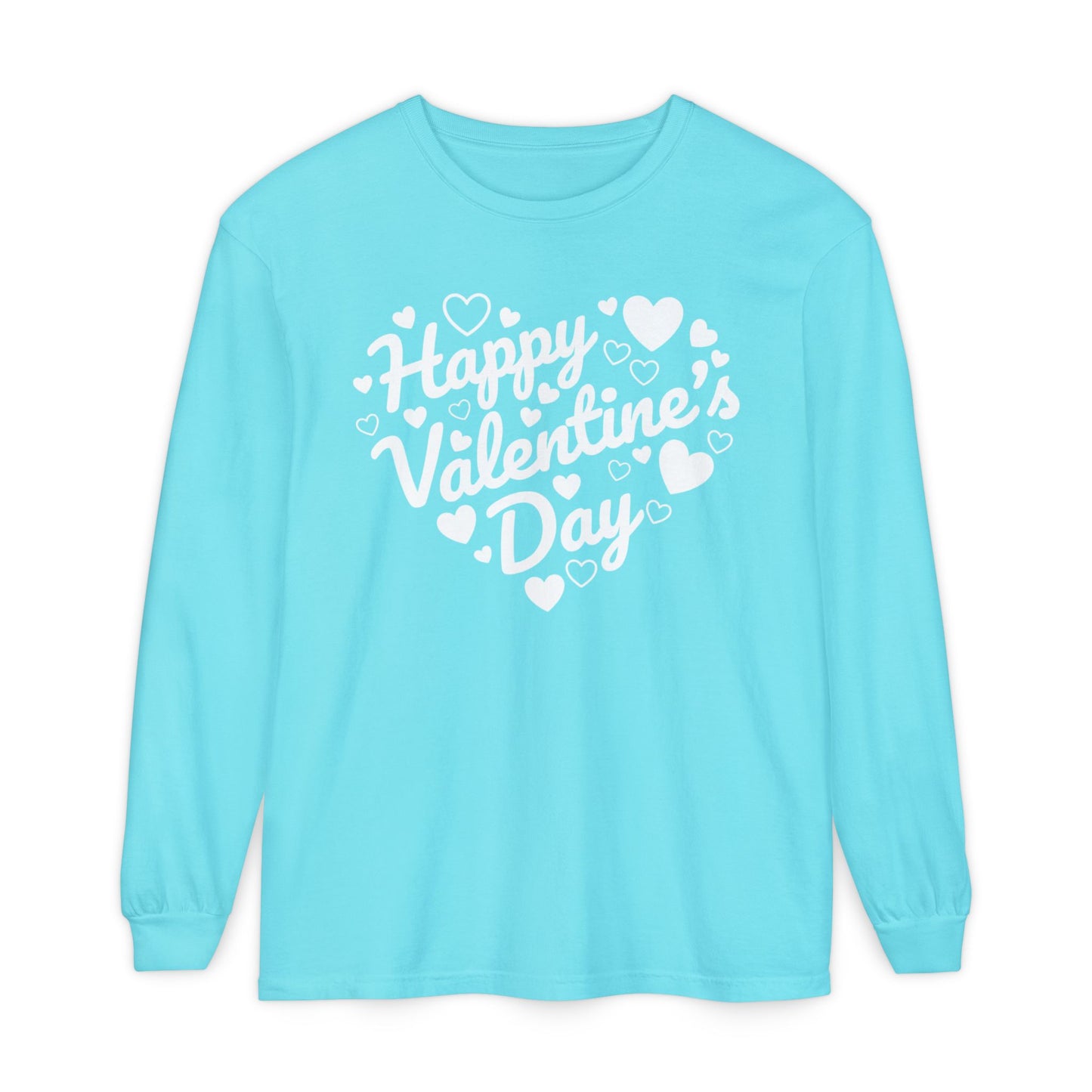 Happy Valentine’s Day Heart Long Sleeve Tee