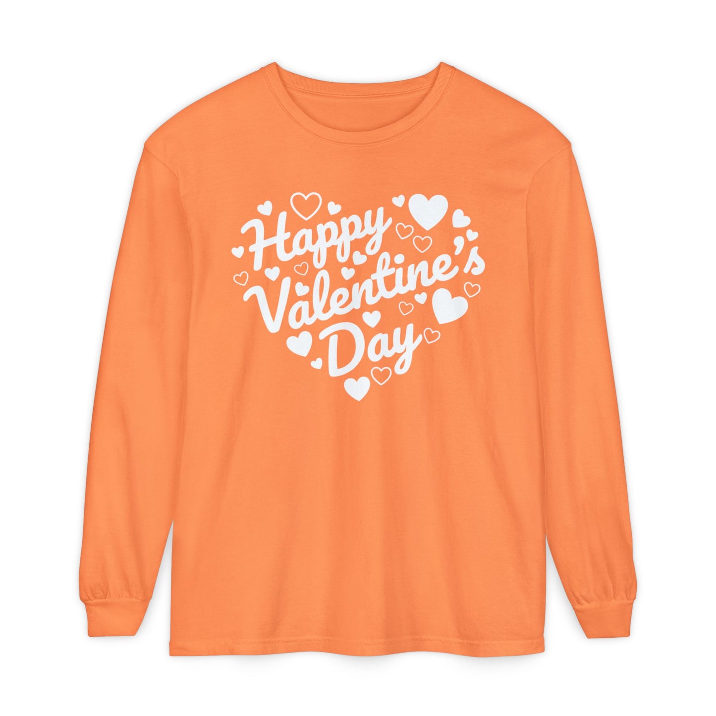 Happy Valentine’s Day Heart Long Sleeve Tee