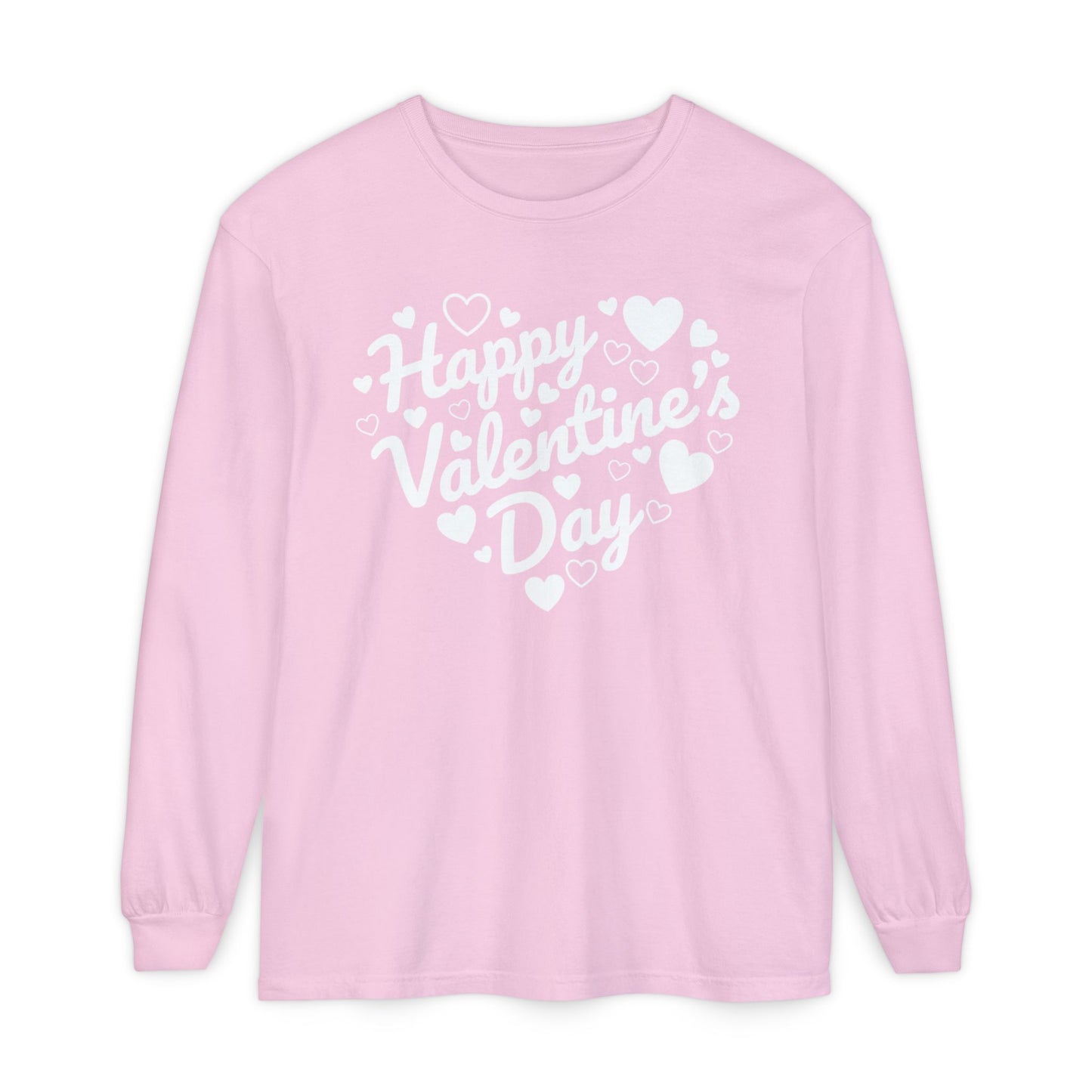 Happy Valentine’s Day Heart Long Sleeve Tee