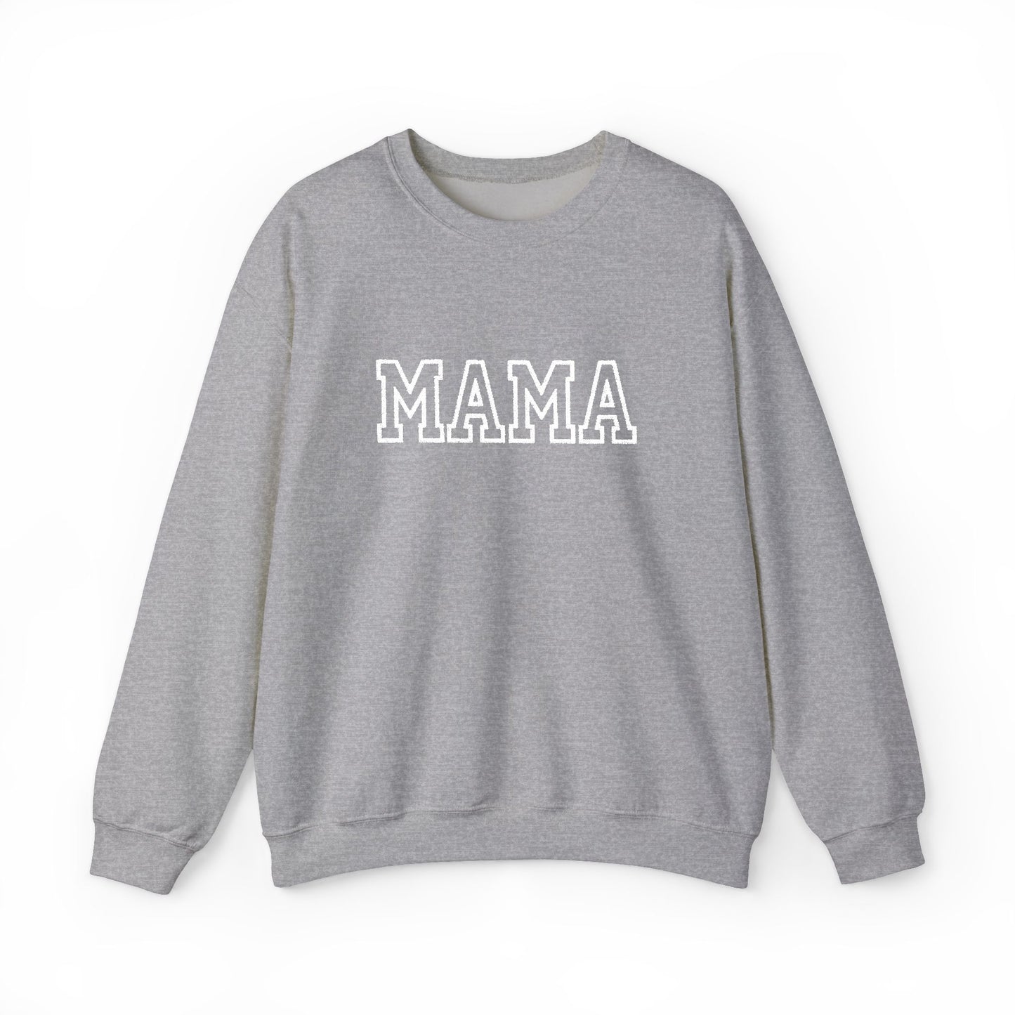 MAMA Embroidered Crewneck Sweatshirt | Gildan 18000