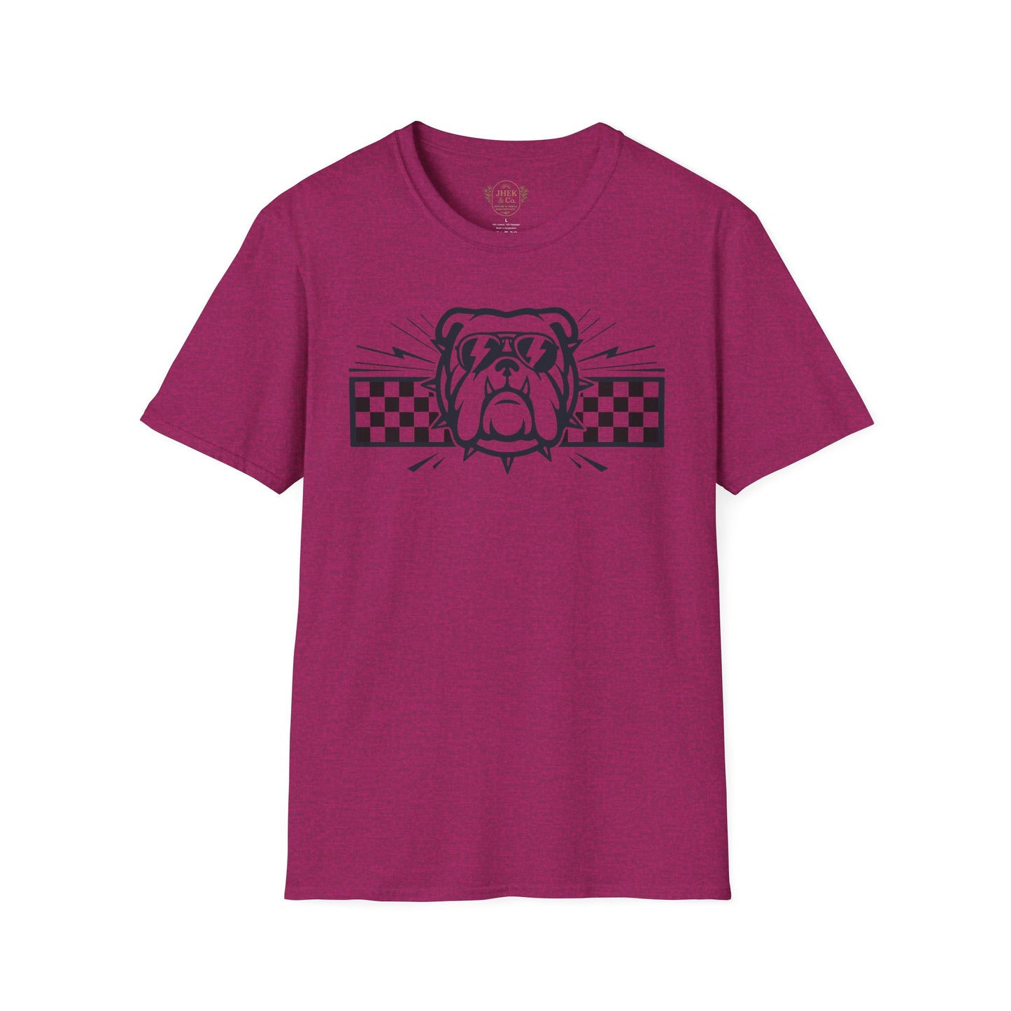 Bulldog Checkerboard Graphic Tee