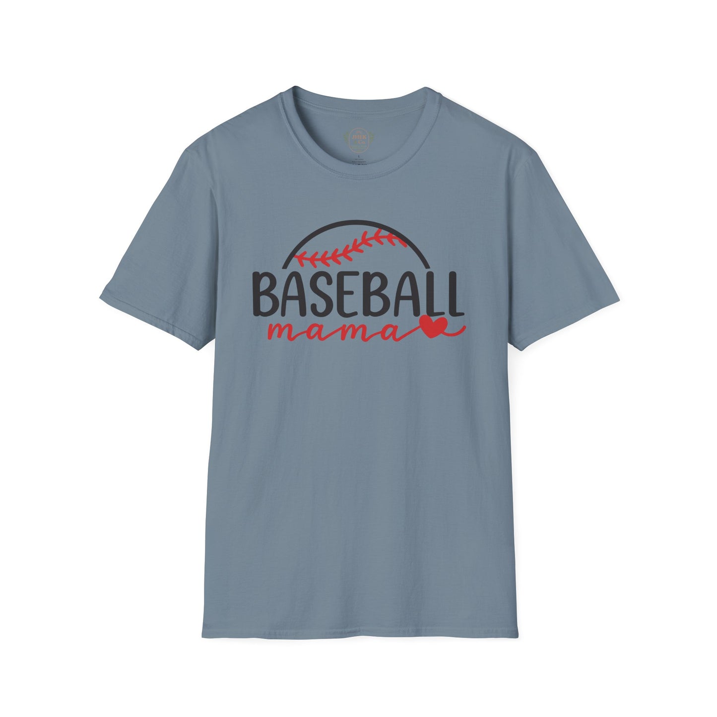 Baseball Mama T-Shirt — Cute Mom Baseball Mom Tee with Heart