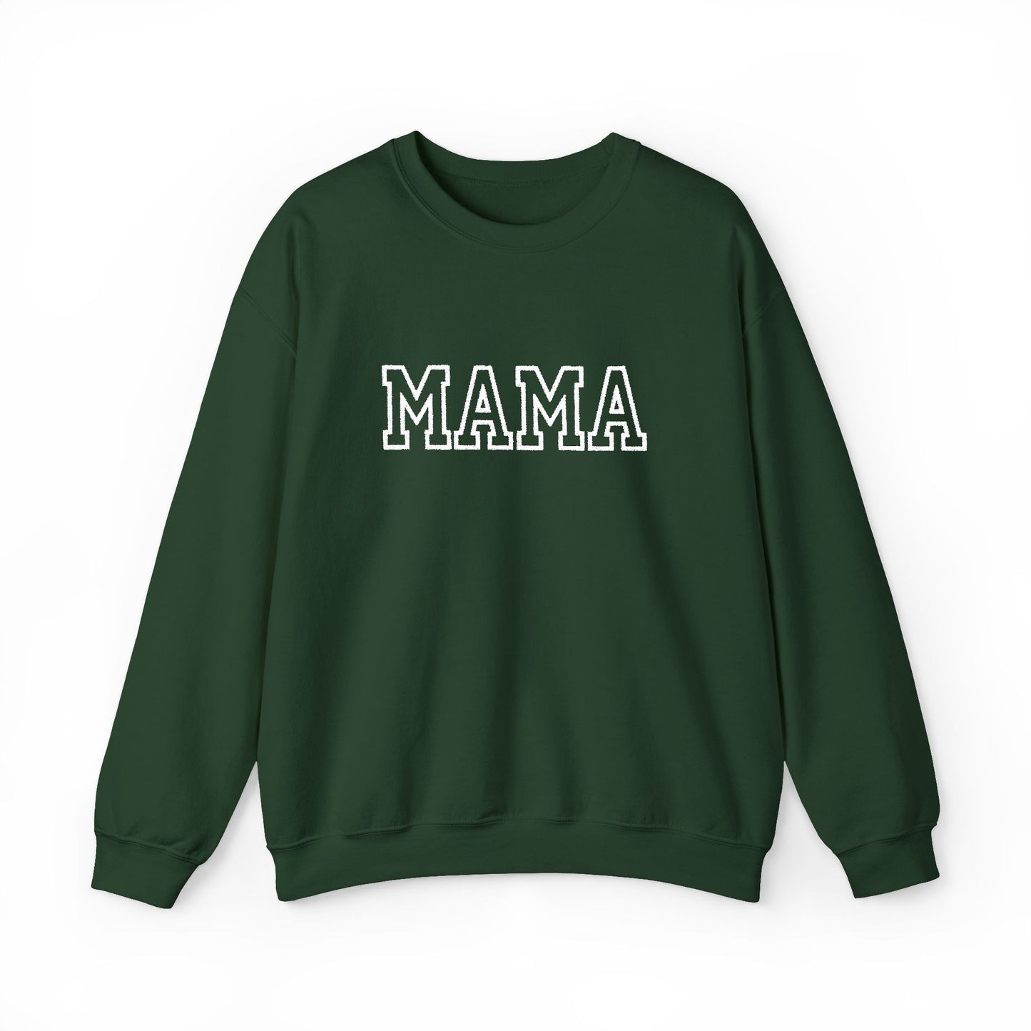 MAMA Embroidered Crewneck Sweatshirt | Gildan 18000