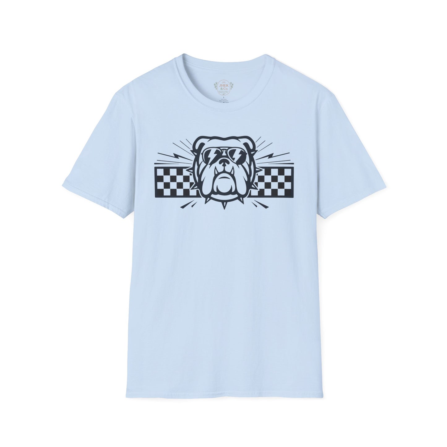 Bulldog Checkerboard Graphic Tee