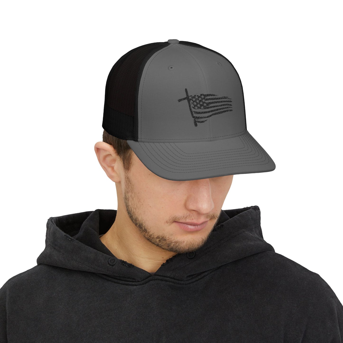Faith & Freedom Embroidered Trucker Hat | Richardson 112