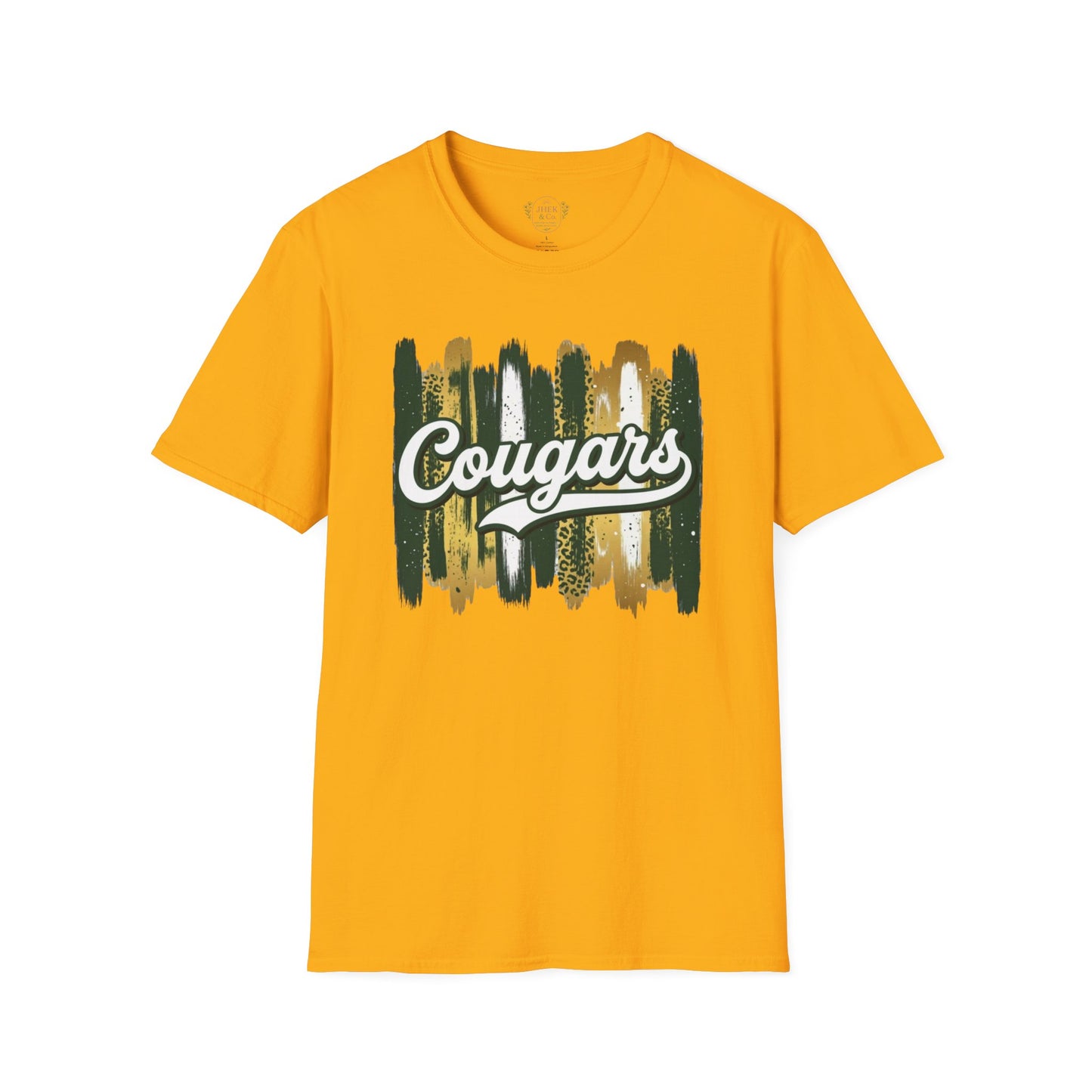 Cougars Vintage Brushstroke T-Shirt — School Spirit Team Tee