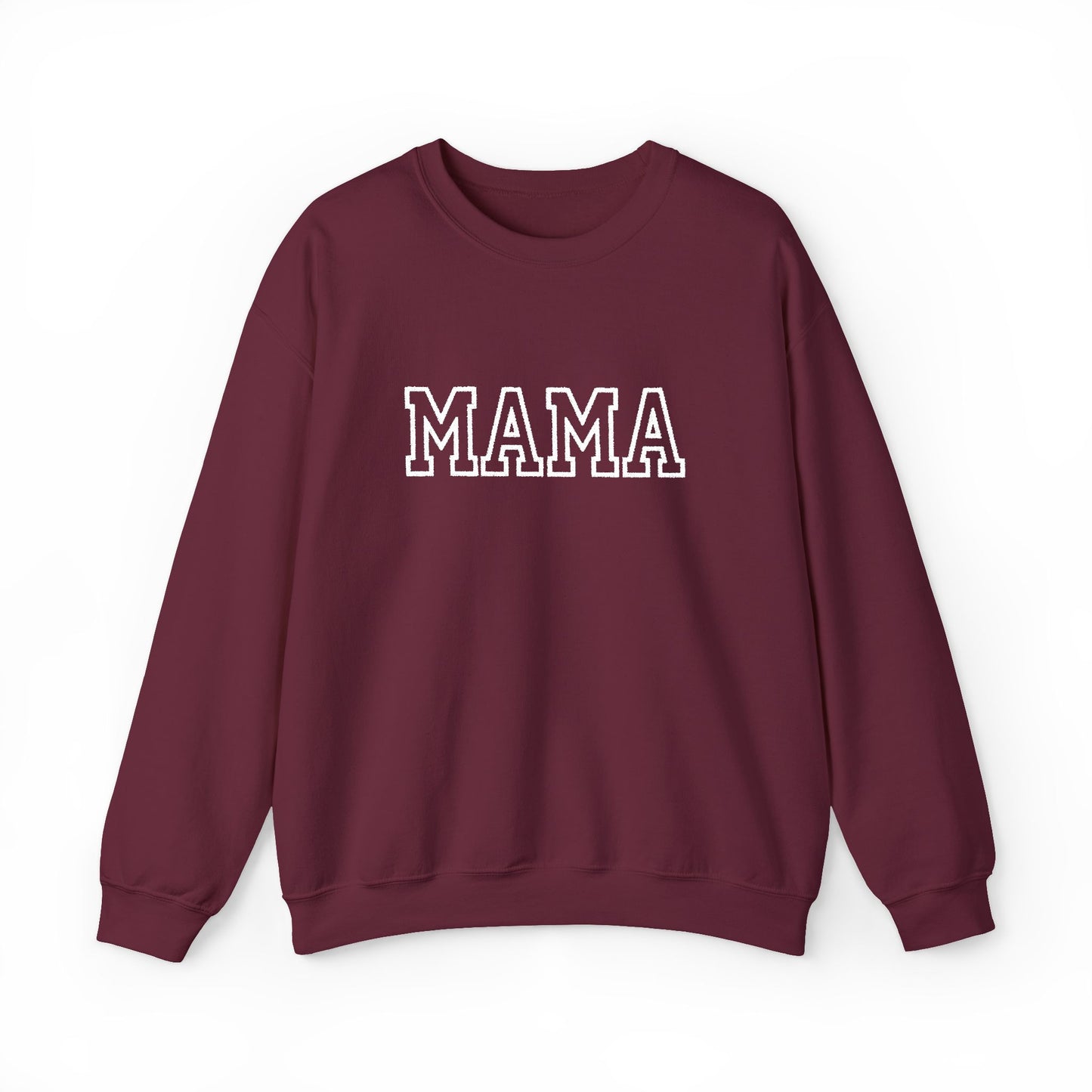 MAMA Embroidered Crewneck Sweatshirt | Gildan 18000