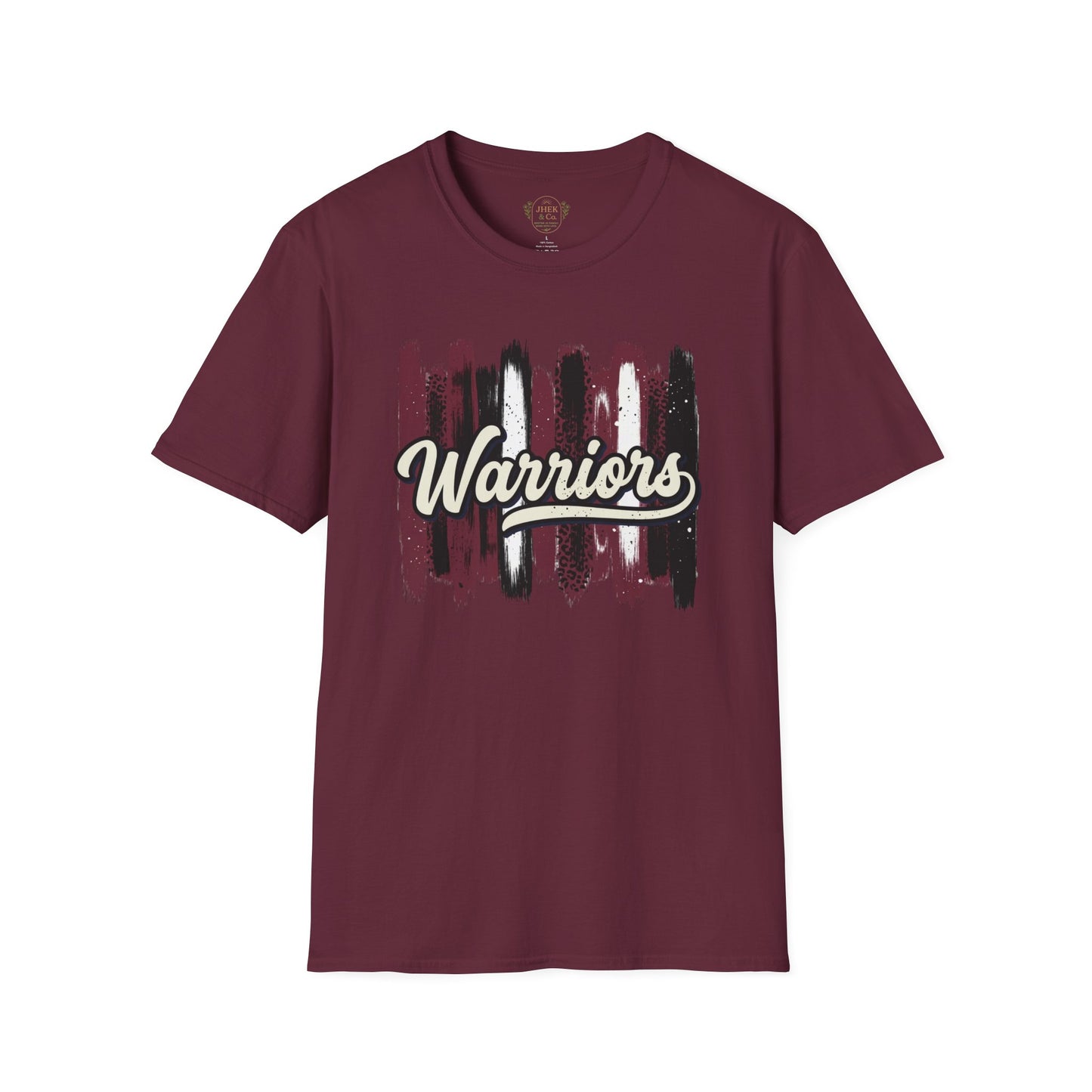 Warriors Brushstroke T‑Shirt — Script Team Spirit Tee