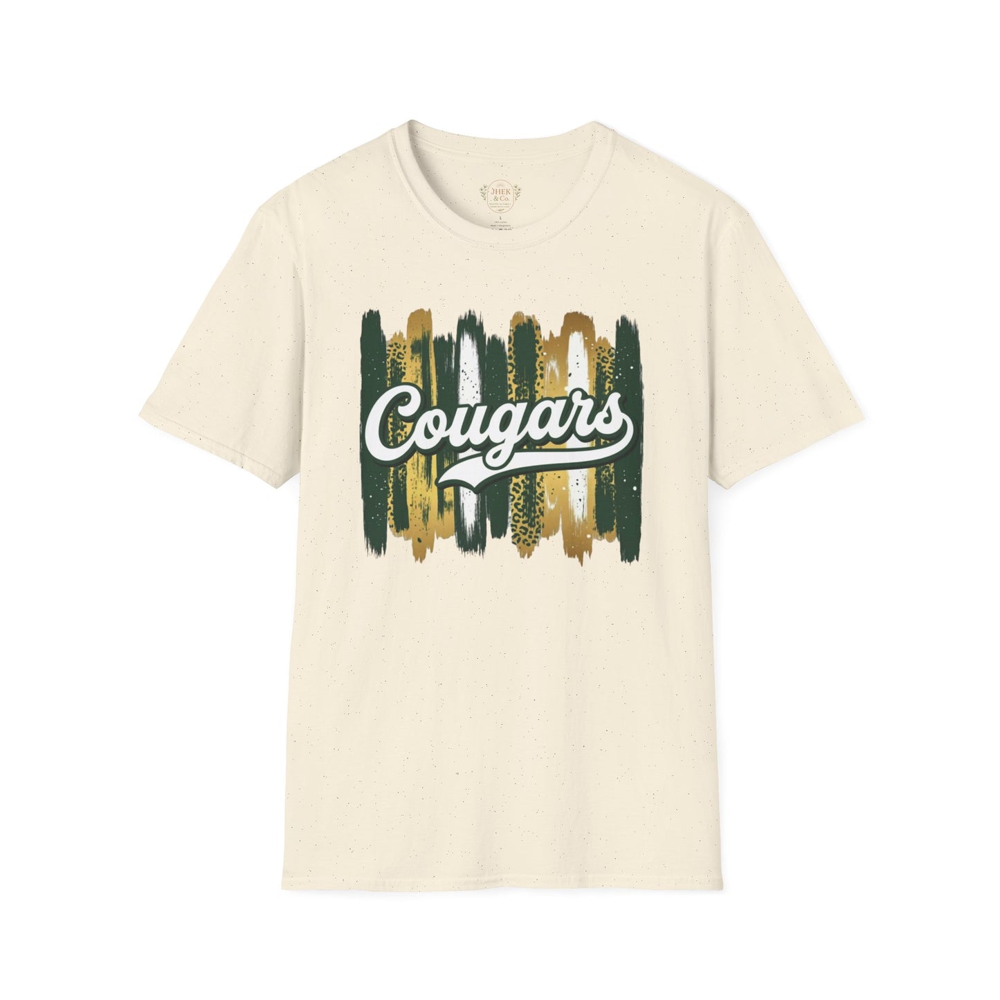 Cougars Vintage Brushstroke T-Shirt — School Spirit Team Tee