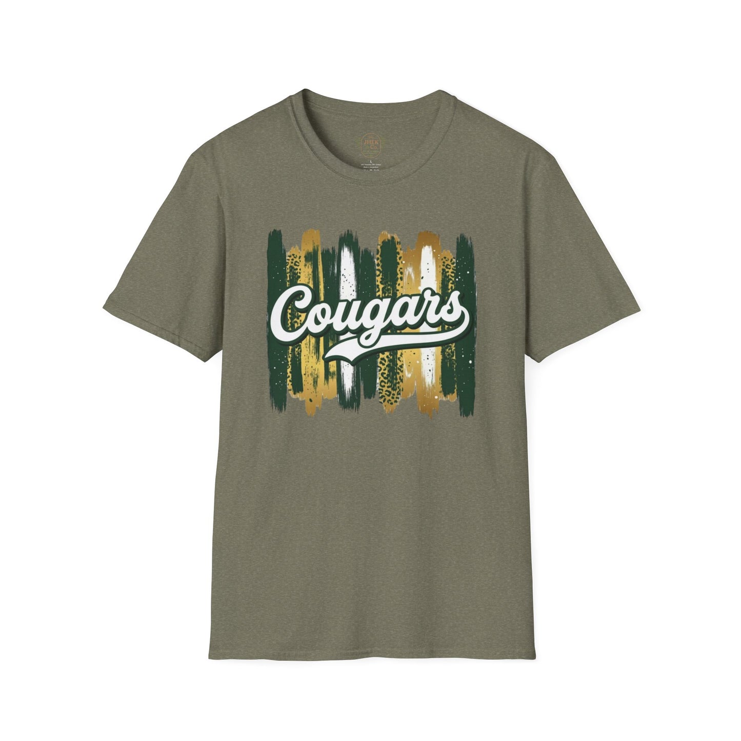 Cougars Vintage Brushstroke T-Shirt — School Spirit Team Tee