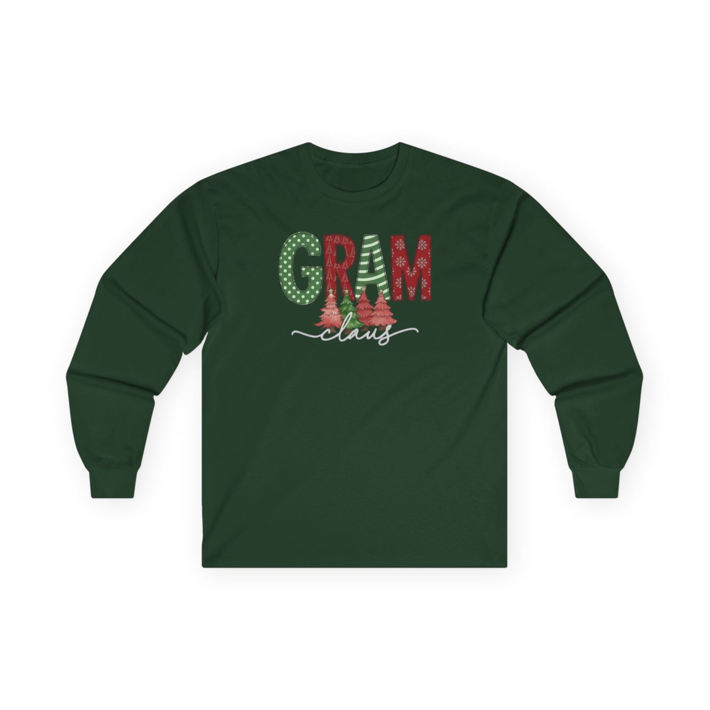 Gram Christmas Long Sleeve Tee — Festive 'GRAM' Holiday Shirt for Grandparents