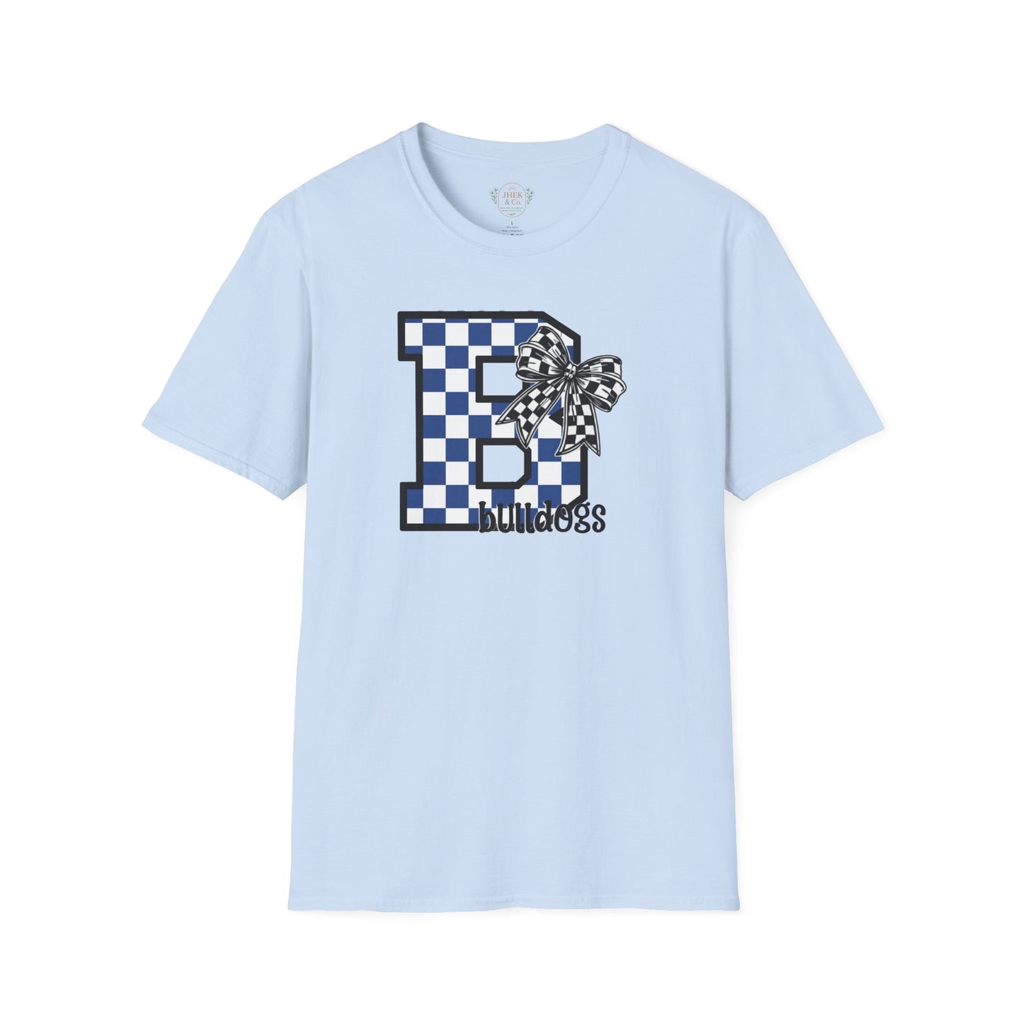 Checkerboard Letter B "Bulldogs" Graphic Tee