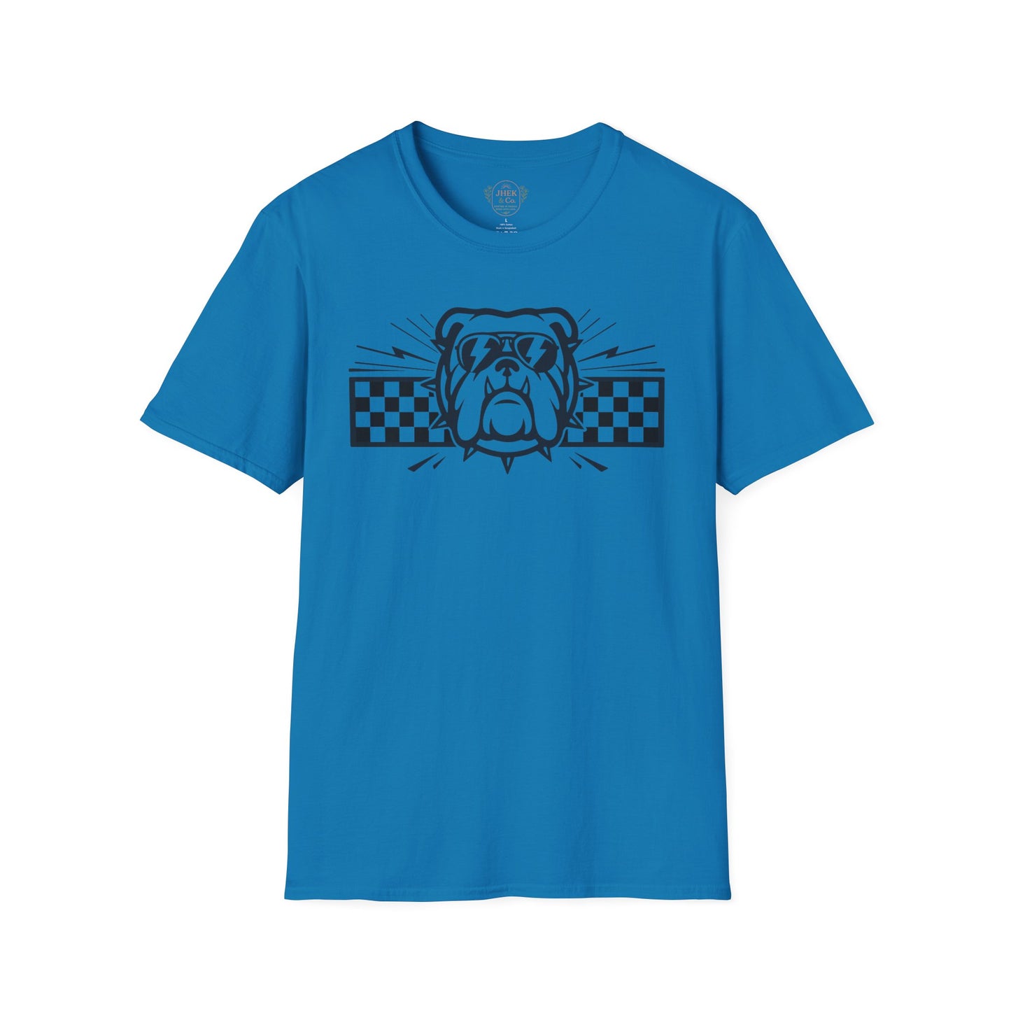 Bulldog Checkerboard Graphic Tee