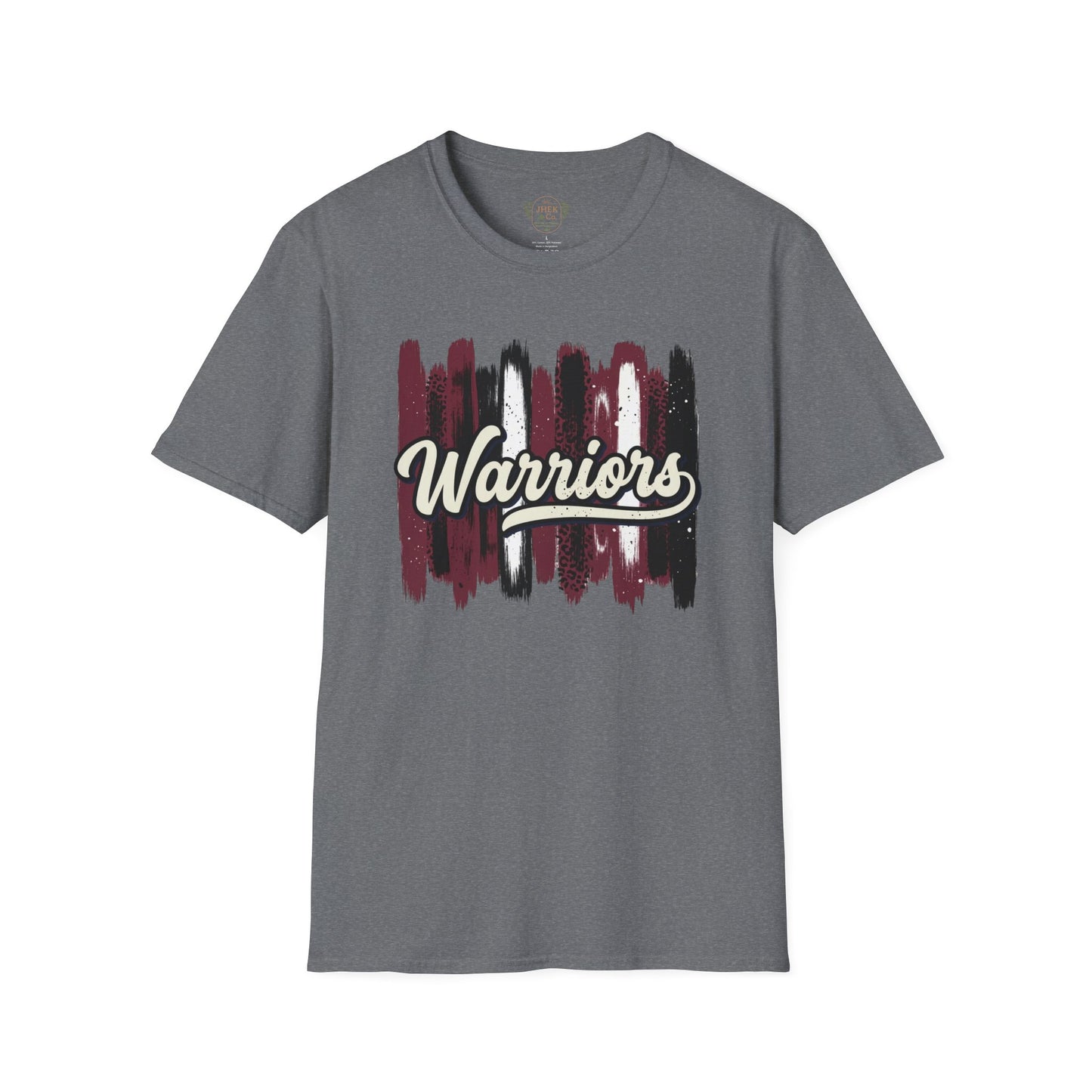 Warriors Brushstroke T‑Shirt — Script Team Spirit Tee