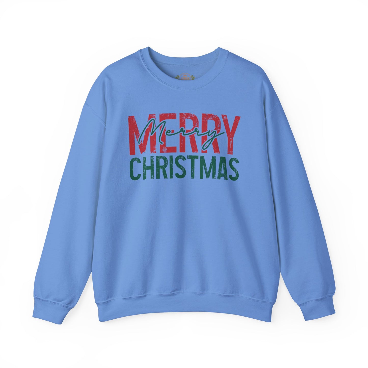 Merry Christmas Crewneck Sweatshirt — Festive Holiday Graphic Pullover