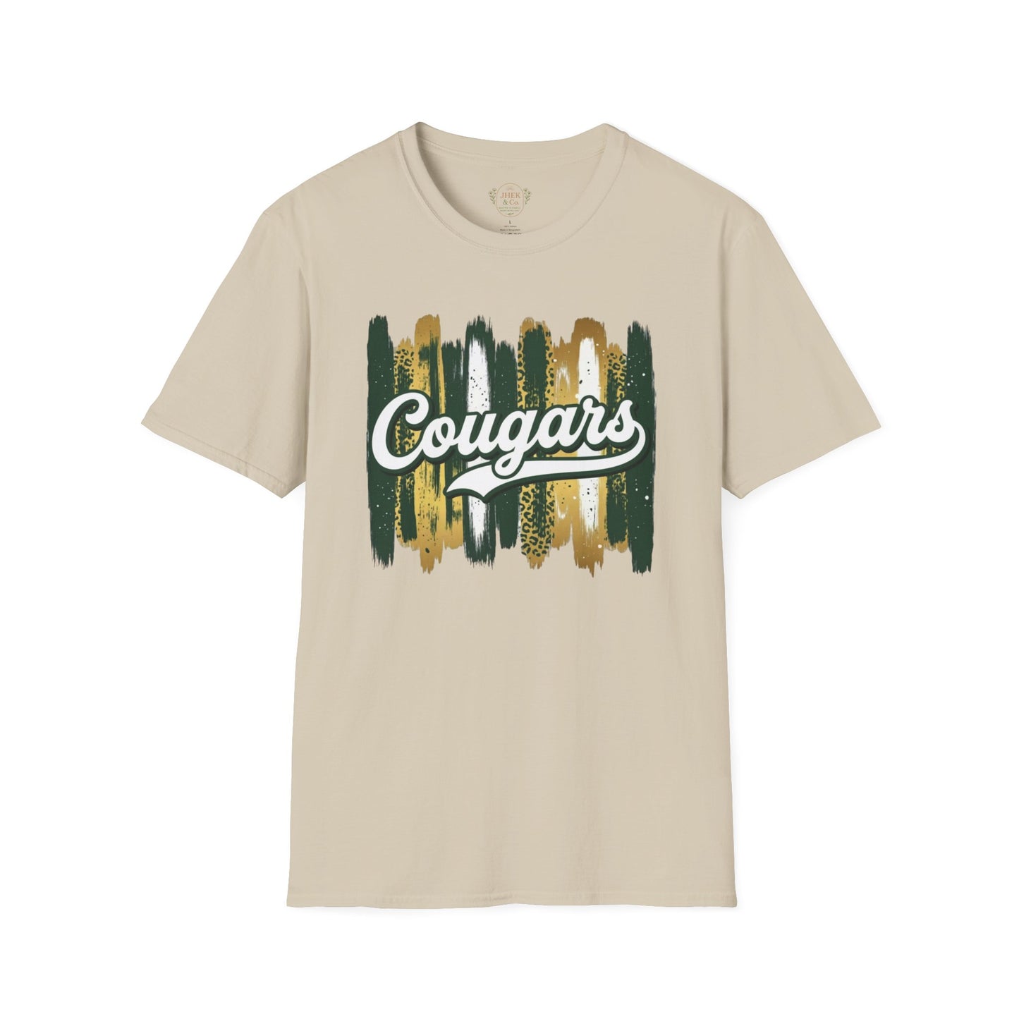 Cougars Vintage Brushstroke T-Shirt — School Spirit Team Tee