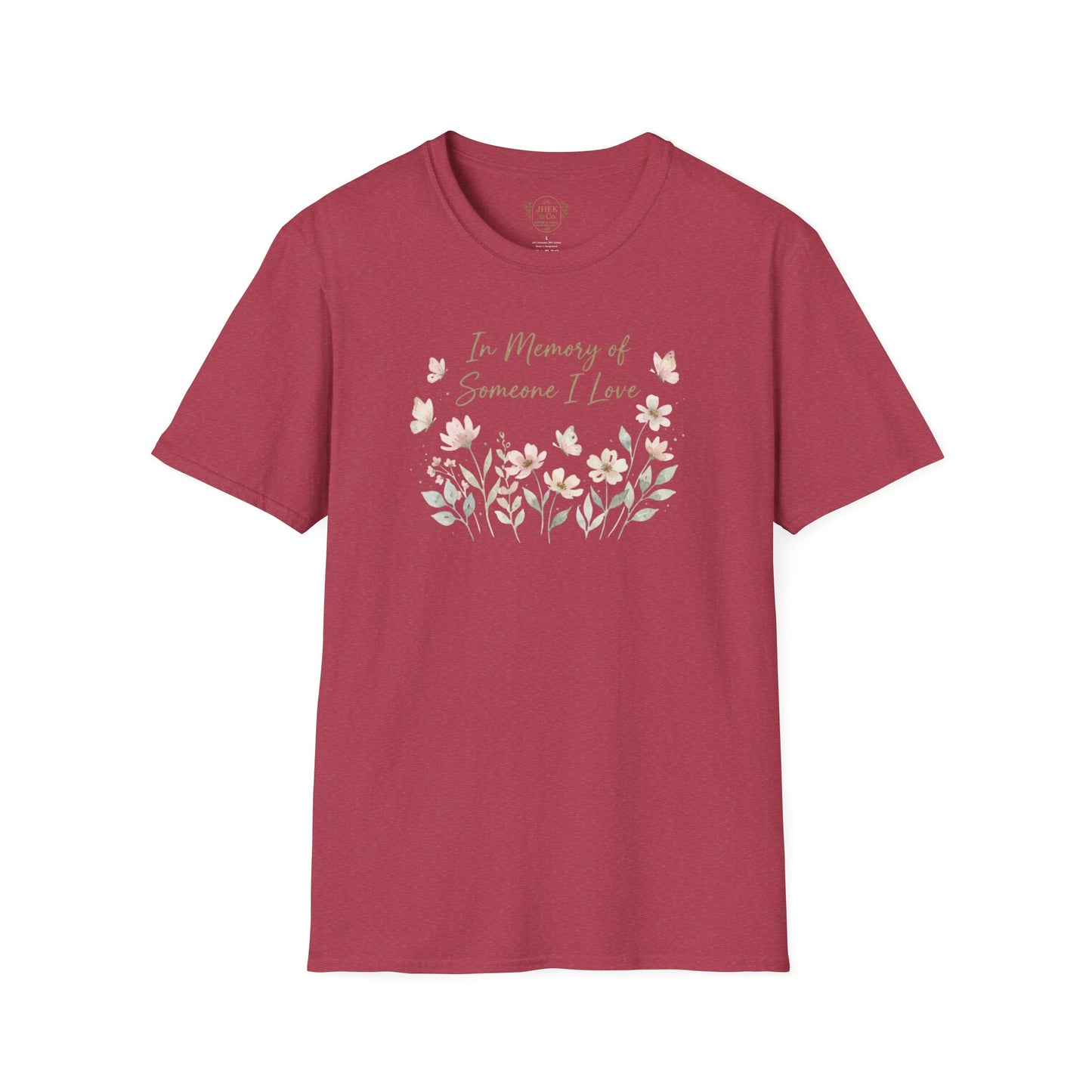 "In Memory of Someone I Love" Floral Graphic Tee