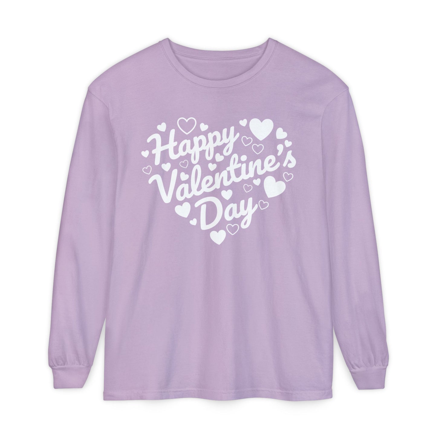 Happy Valentine’s Day Heart Long Sleeve Tee