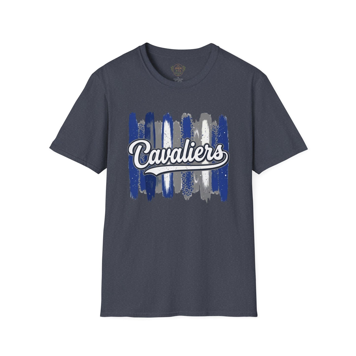 Cavaliers Brushstroke T-Shirt — Vintage Script School Spirit Tee