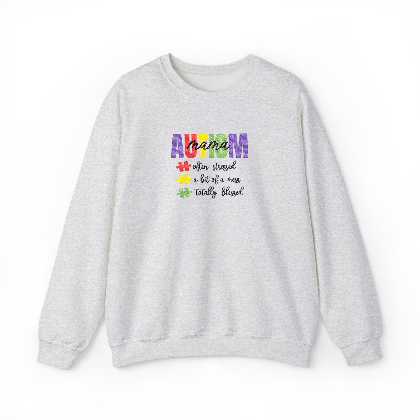 Autism Mama Crewneck Sweatshirt | Gildan 18000
