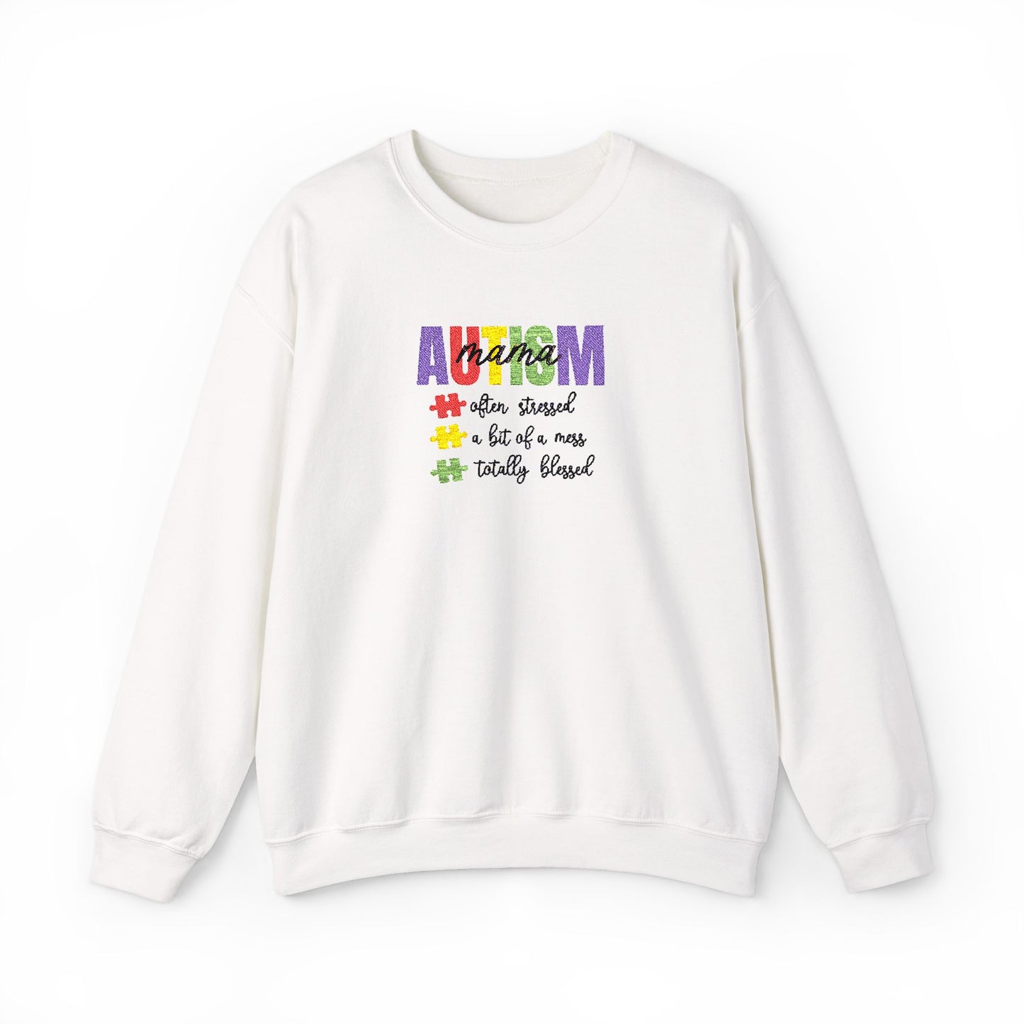 Autism Mama Crewneck Sweatshirt | Gildan 18000