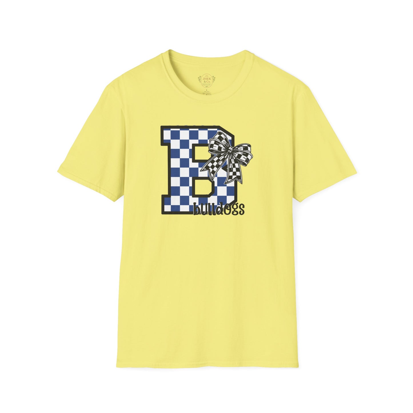 Checkerboard Letter B "Bulldogs" Graphic Tee