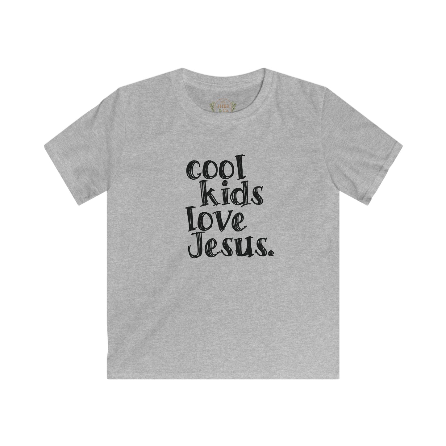 Kids Tee — "Cool Kids Love Jesus" Christian Children's T-Shirt